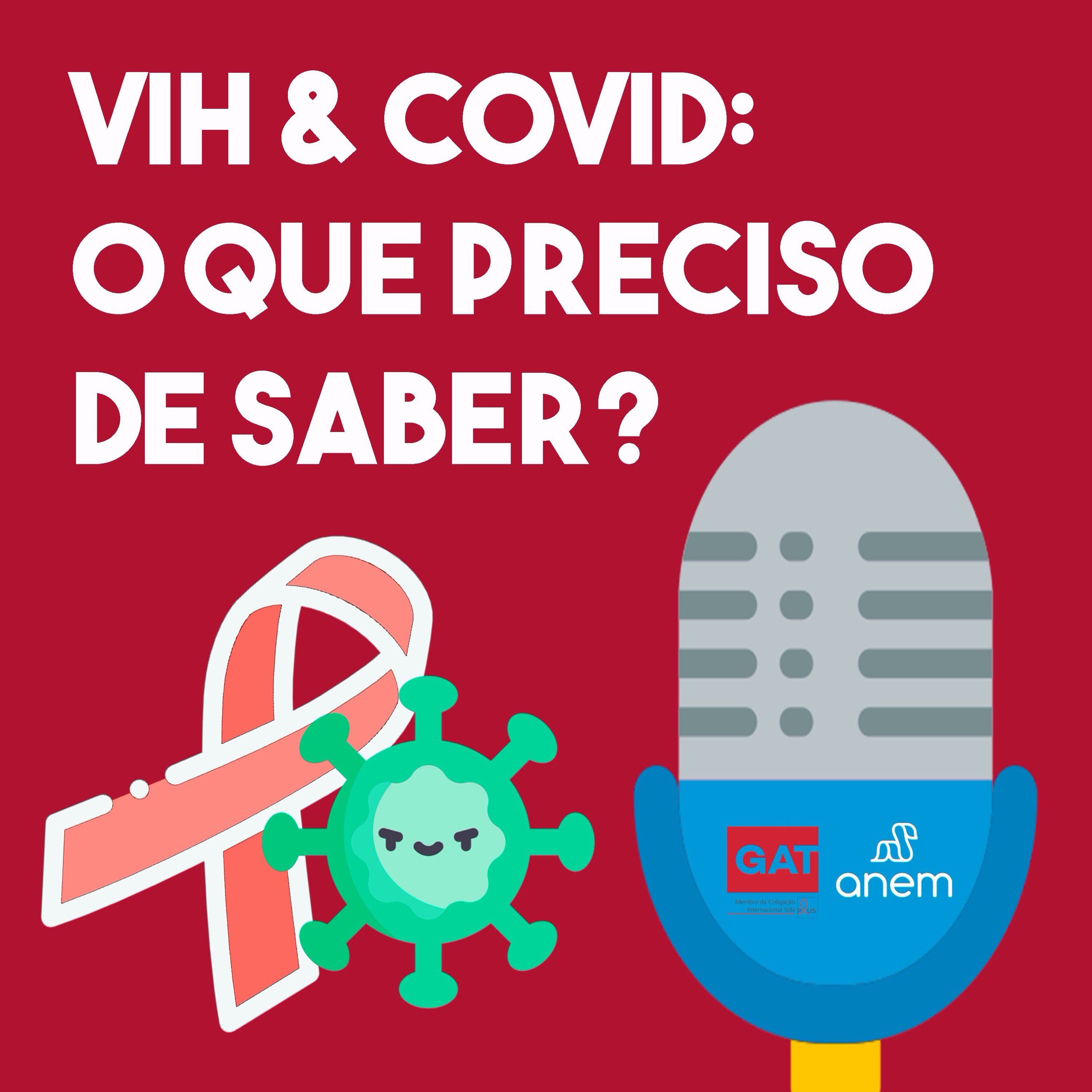 cover art for VIH & COVID: O Que Preciso de Saber?