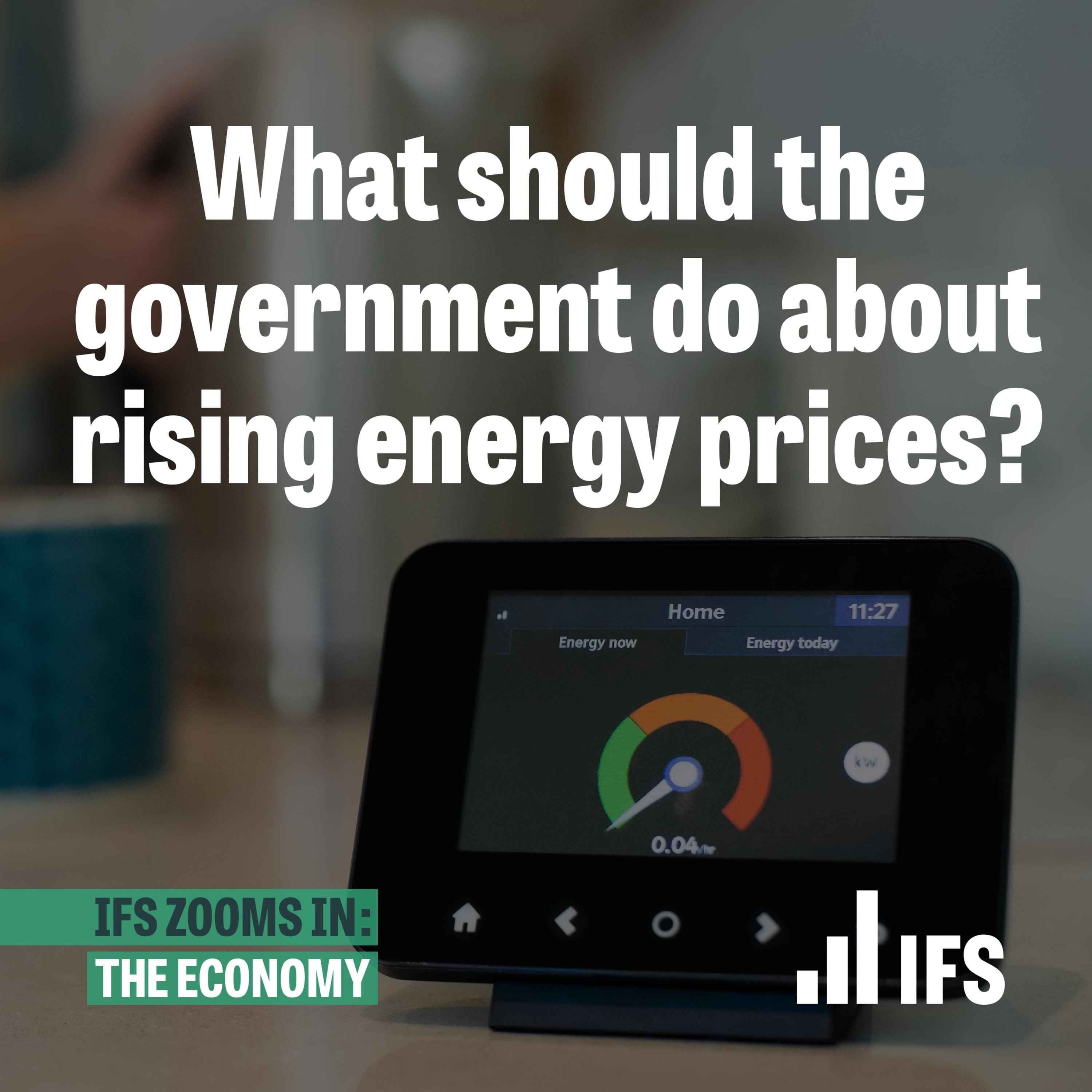 What should the government do about rising energy prices?