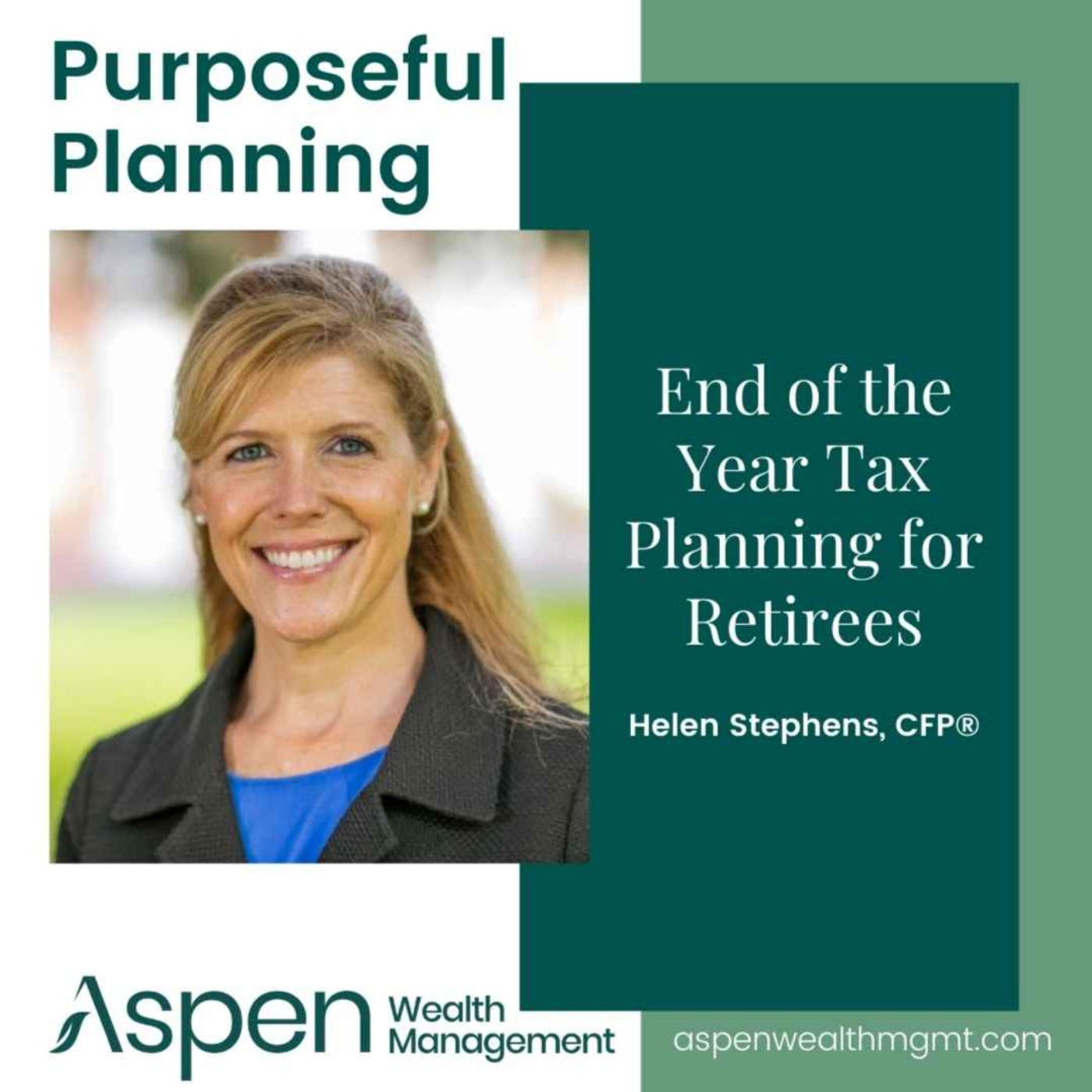 End of the Year Tax Planning for Retirees, Part 5