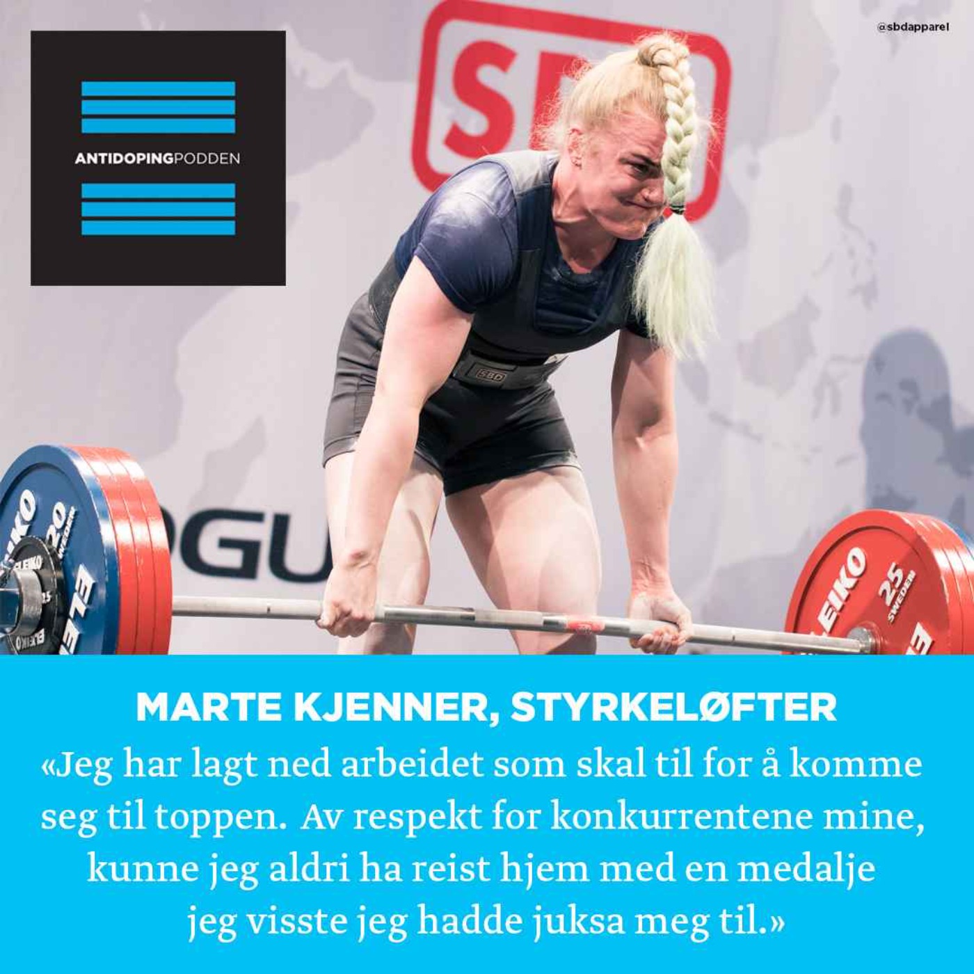 cover art for Dopingfordommer, løfting i sosiale medier og hvordan være et antidoping-forbilde?/ med styrkeløfter Marte Kjenner 