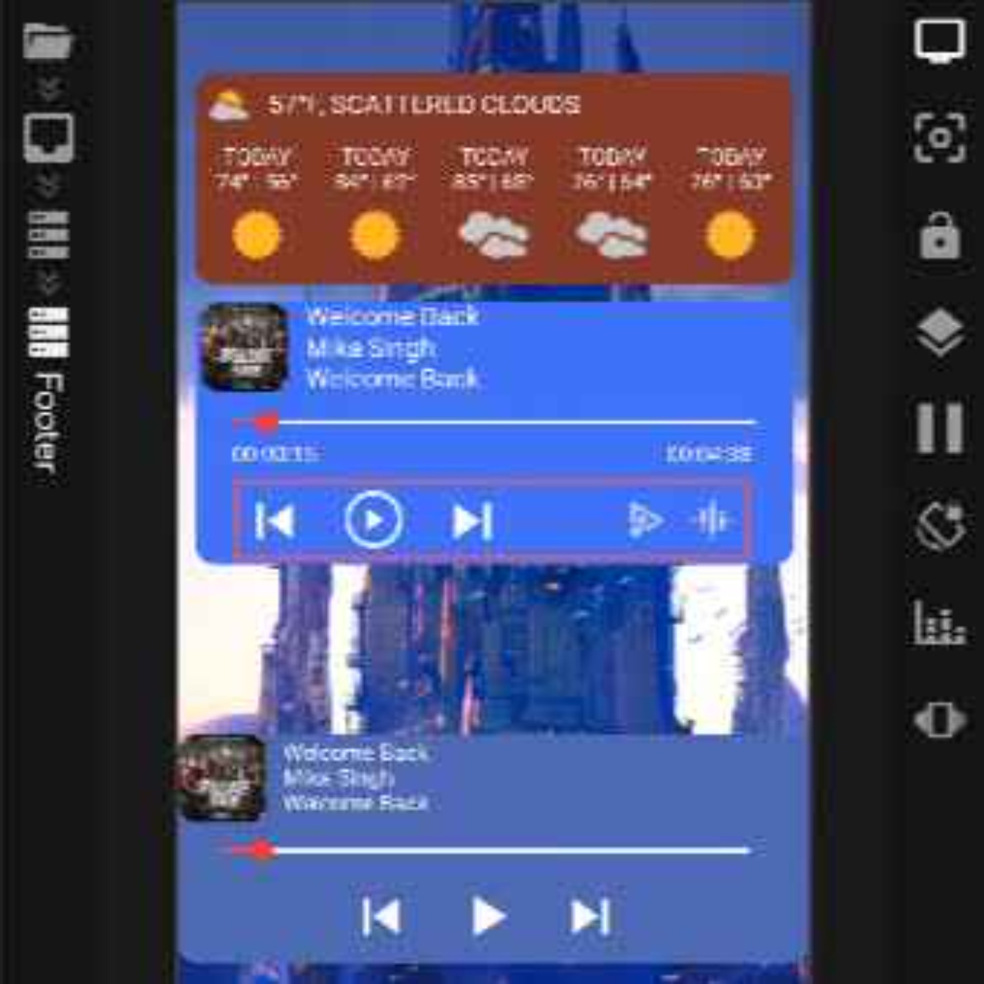 Create a dynamic media player in KLWP