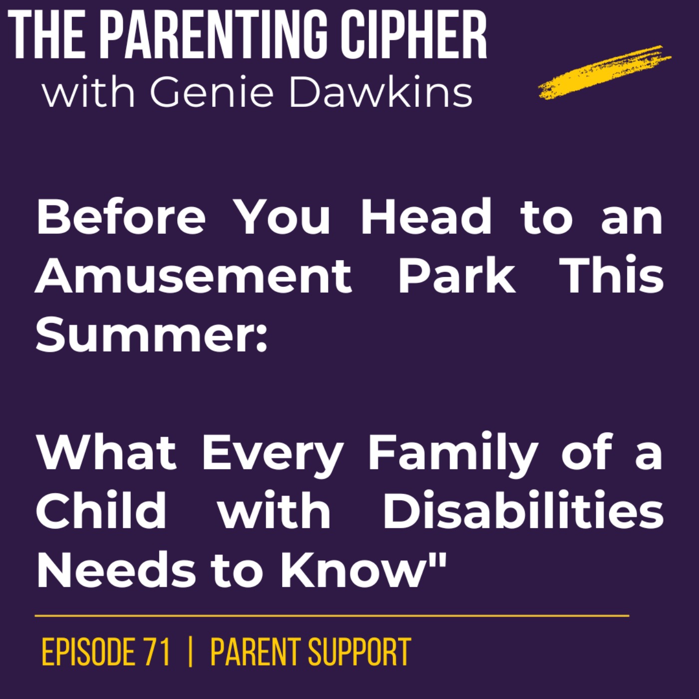 Before You Head to an Amusement Park This Summer: What Every Family of a Child with Disabilities Needs to Know" episode artwork