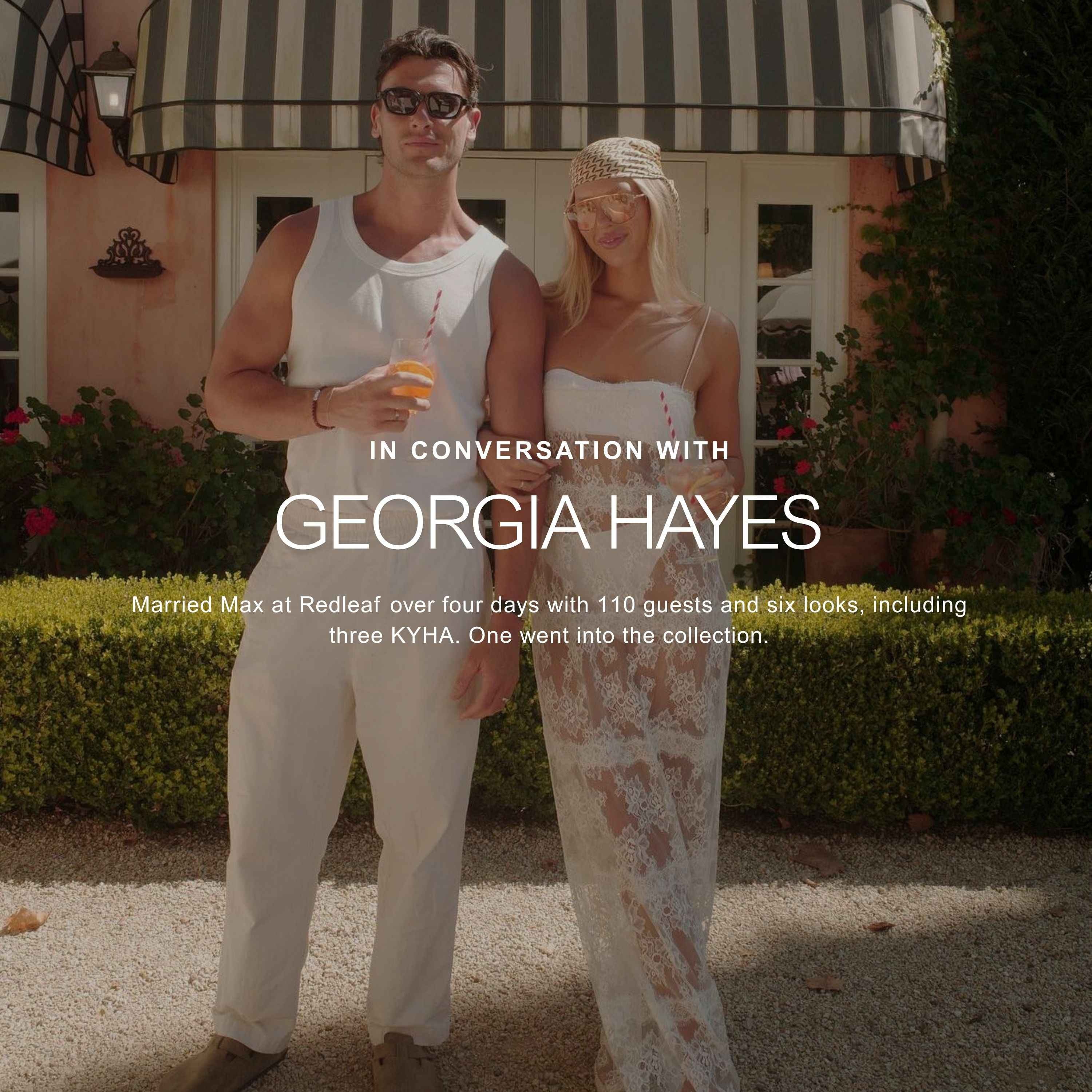 Georgia Hayes on the wedding that started a career