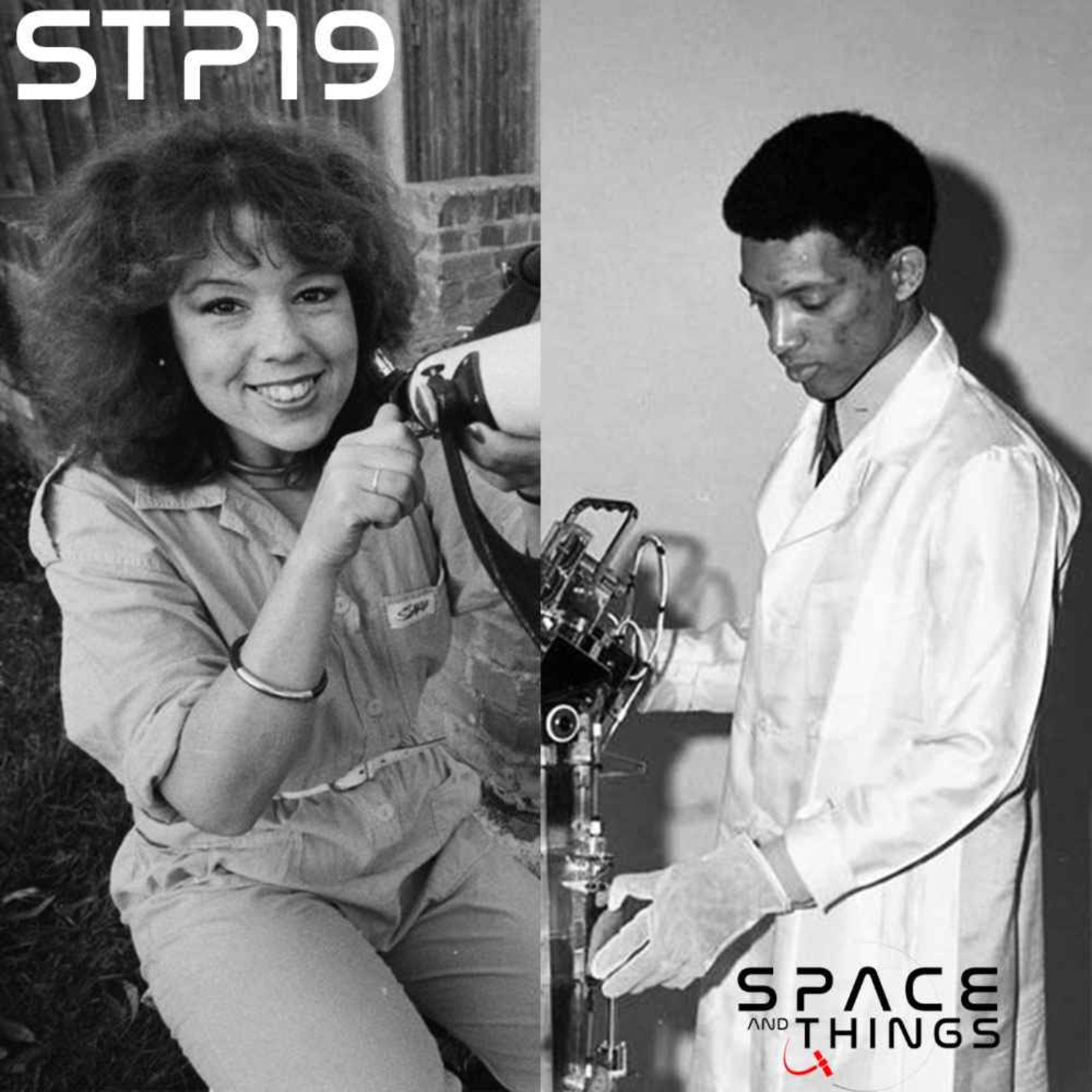 cover art for STP19 - Unsung Heroes - Heather Couper and George Carruthers