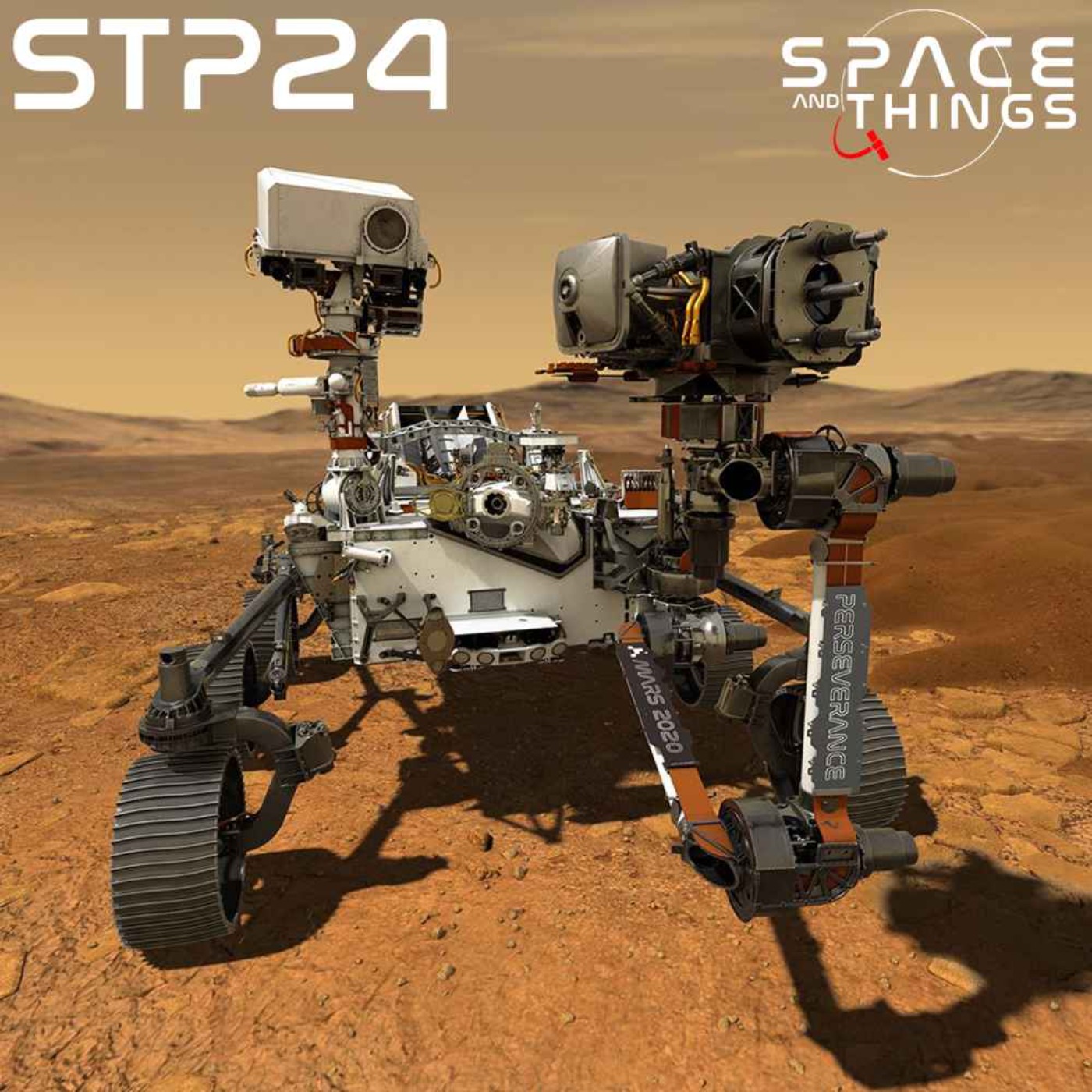 cover art for STP24 - What's the deal with these Mars missions? - with Elizabeth Howell and Nicholas Booth