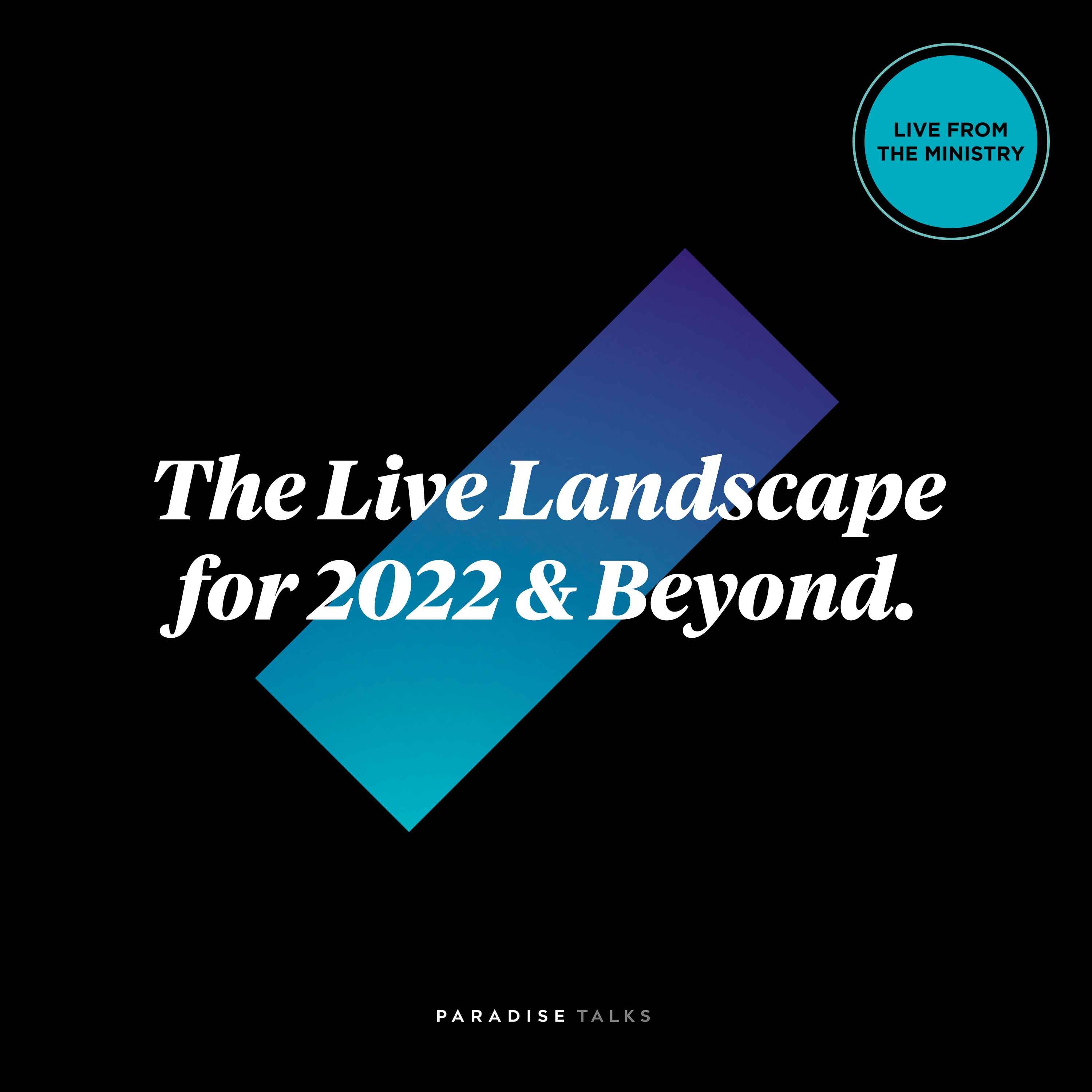 cover art for The Live Landscape for 2022 & Beyond.