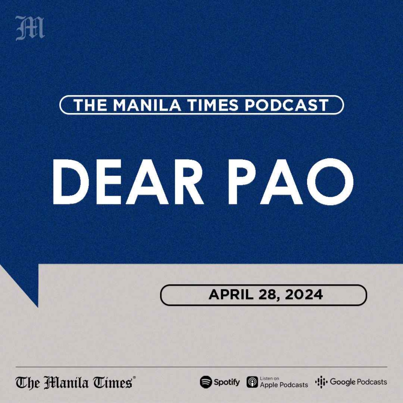 cover art for DEAR PAO: Reckless driving of a motor vlogger | Apr. 28, 2024