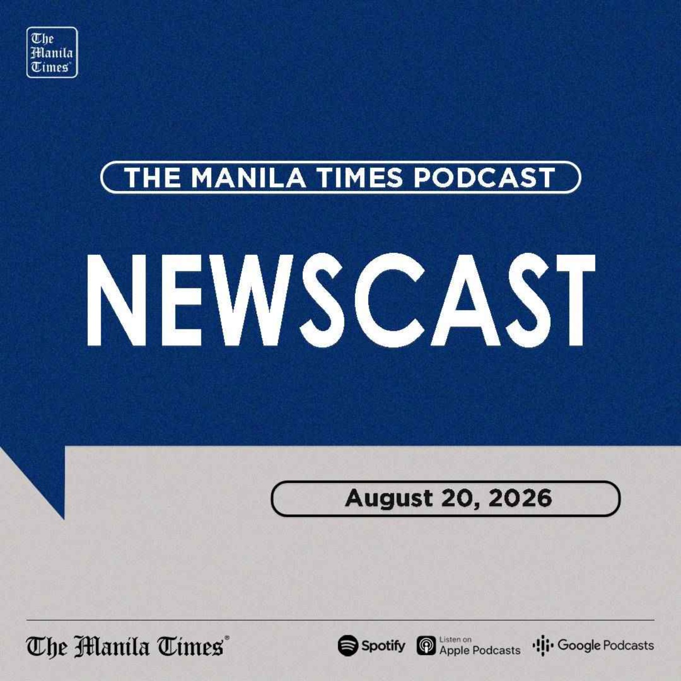The Manila Times Newscast | August 20, 2026 episode artwork