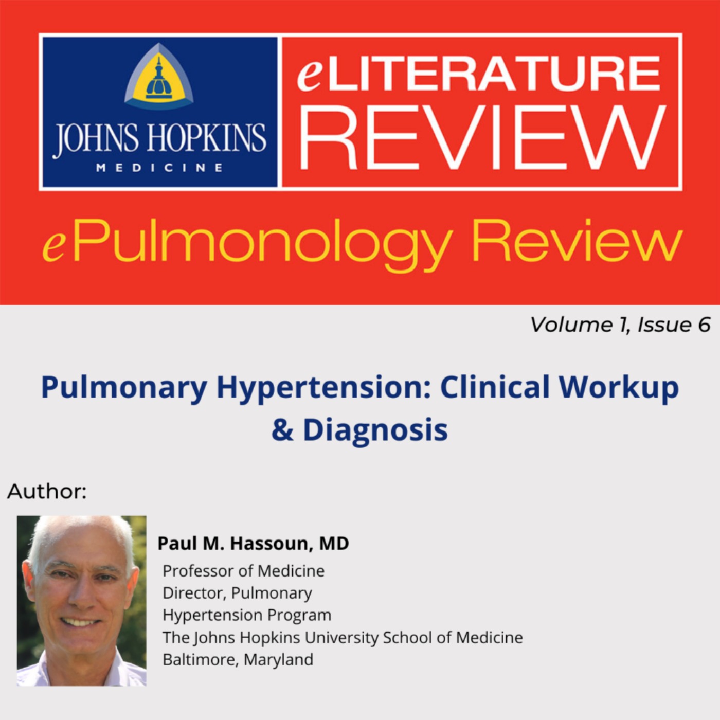 cover art for Pulmonary Hypertension: Clinical Workup & Diagnosis