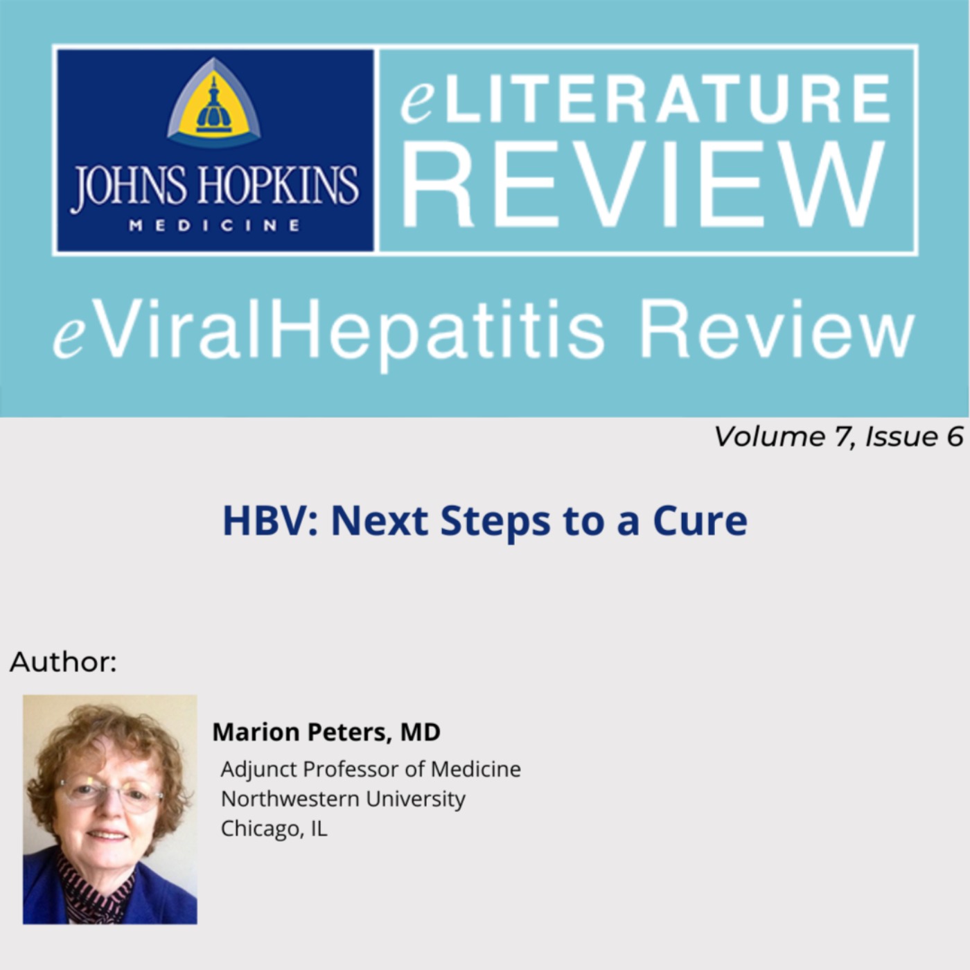 cover art for HBV: Next Steps to a Cure