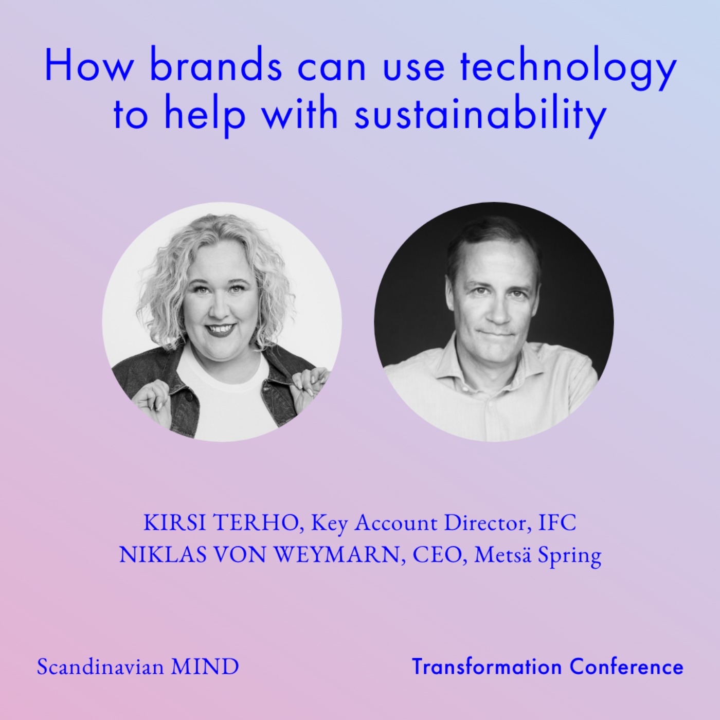 cover art for Panel discussion: How brands can use technology to help with sustainability (Transformation Conference)