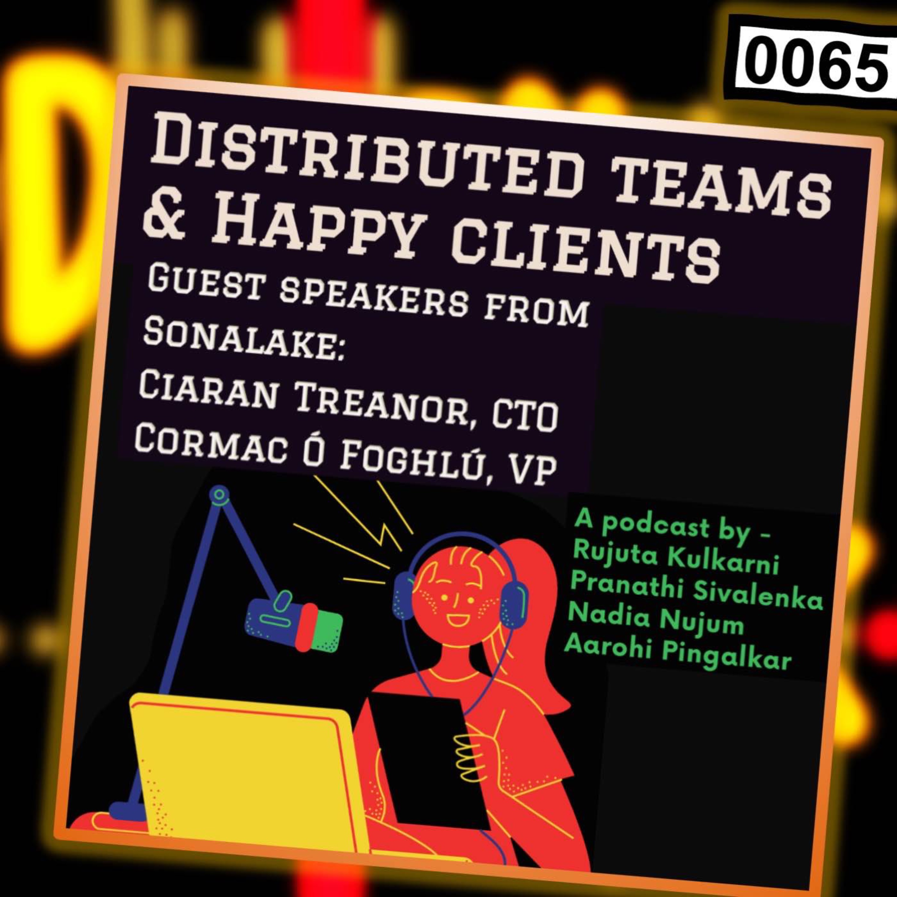 cover art for 0065 - Talking about Distributed Teams with Ciaran Treanor and Cormac Ó Foghlú
