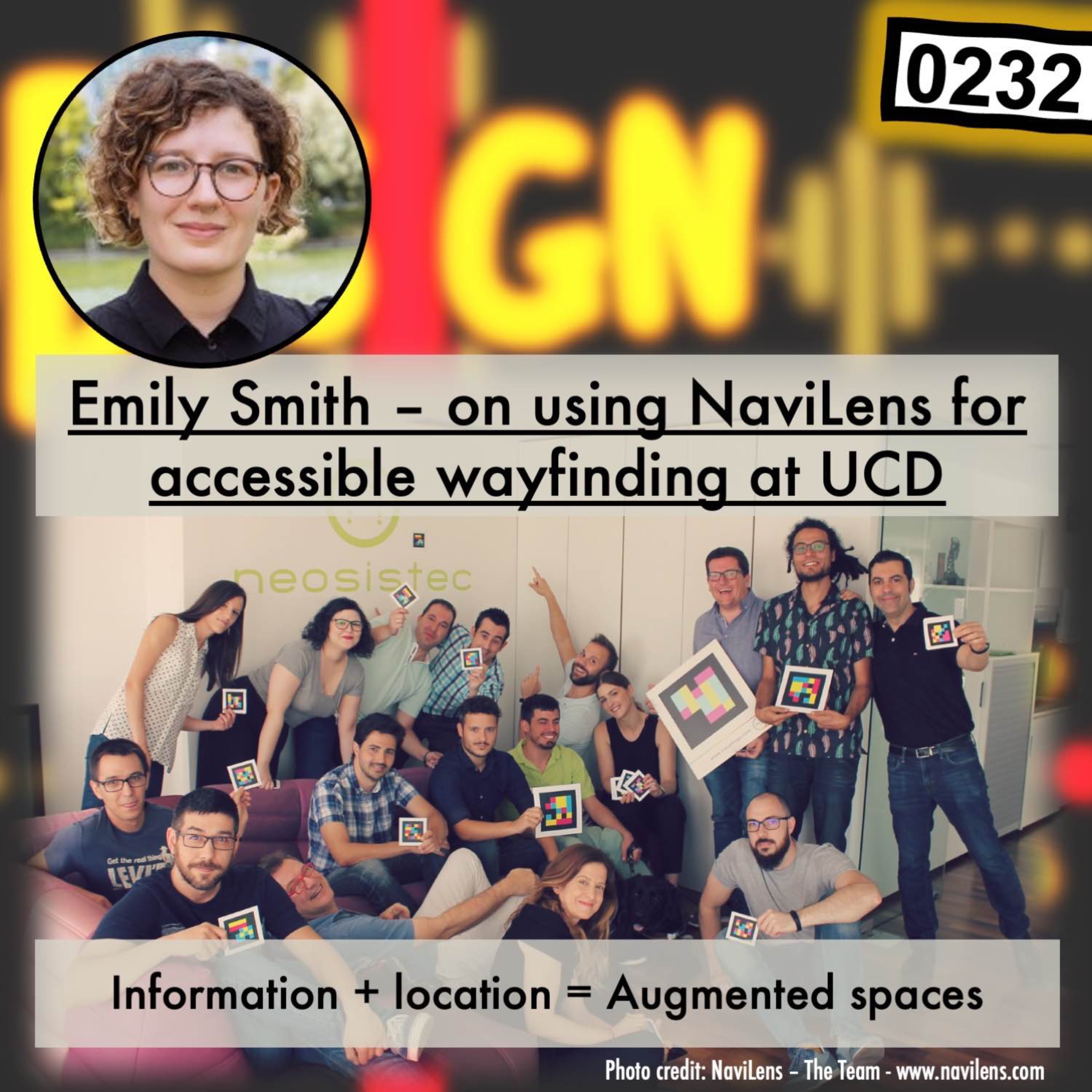 cover art for 0232 - NaviLens for accessible wayfinding with Emily Smith