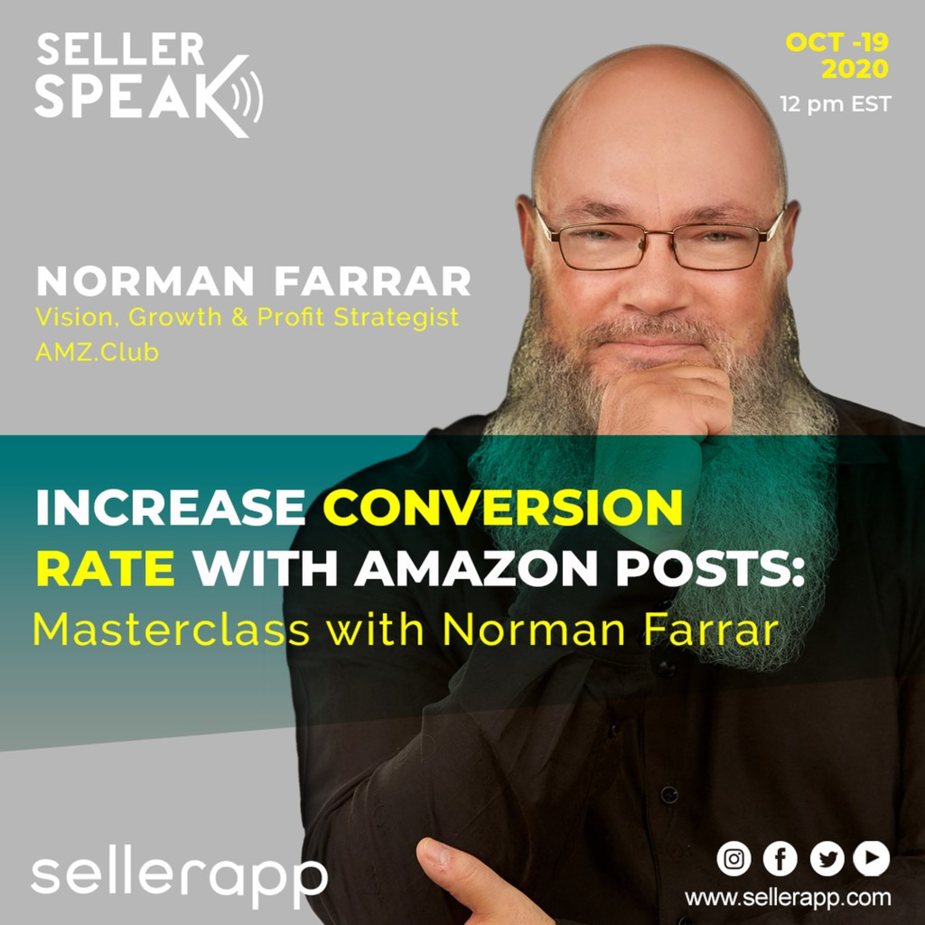 cover art for How To Increase Conversions with Amazon Posts: A Masterclass with Norman Farrar