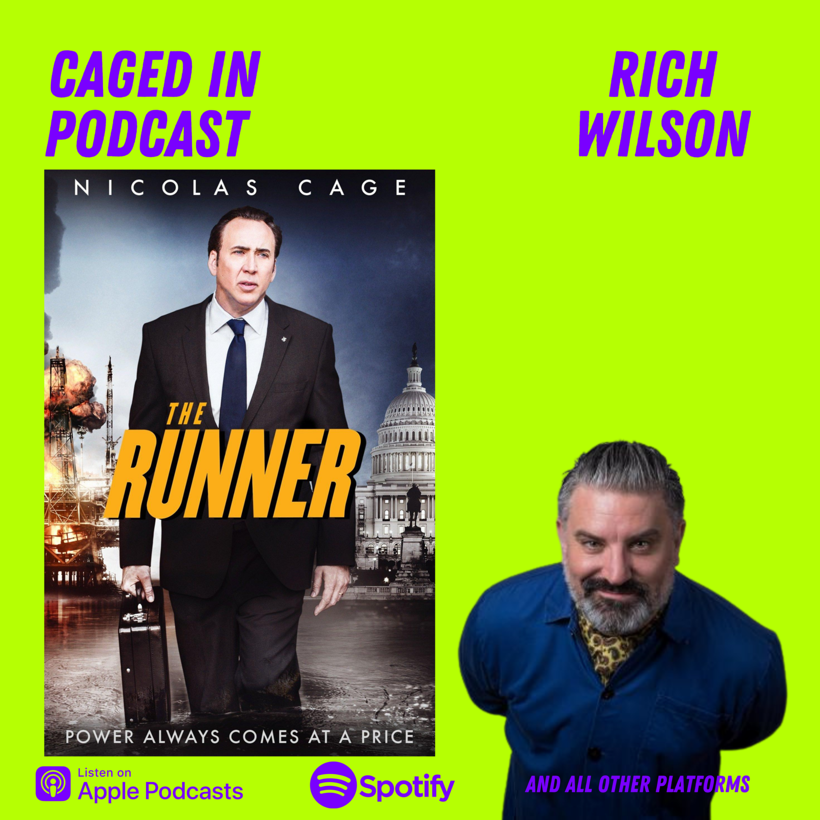 cover art for Caged In 68: The Runner (2015) Rich Wilson (Comedian, Podcaster)