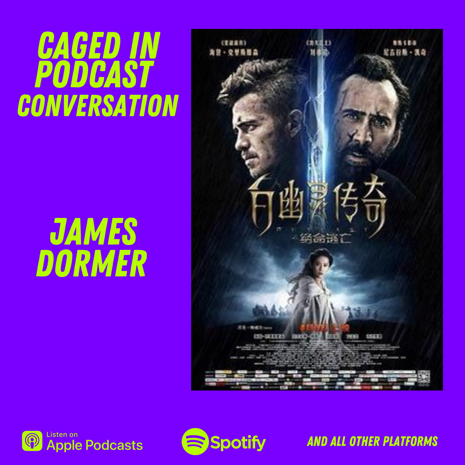 cover art for Caged In Conversation 06: James Dormer (Screenwriter)
