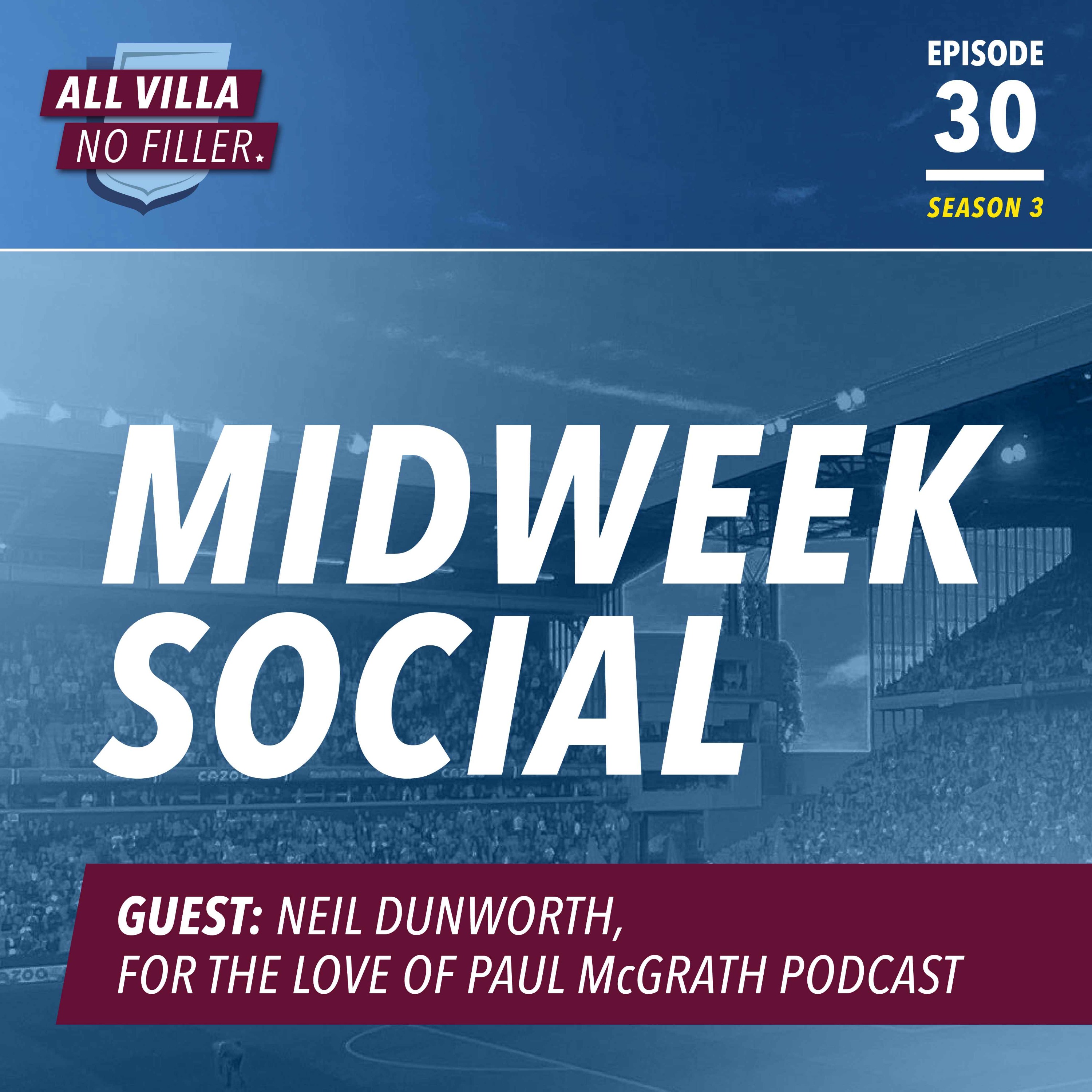 Midweek Social: Aston Villa Transfer Window / Guest: Neil Dunworth, For The Love of Paul McGrath Podcast