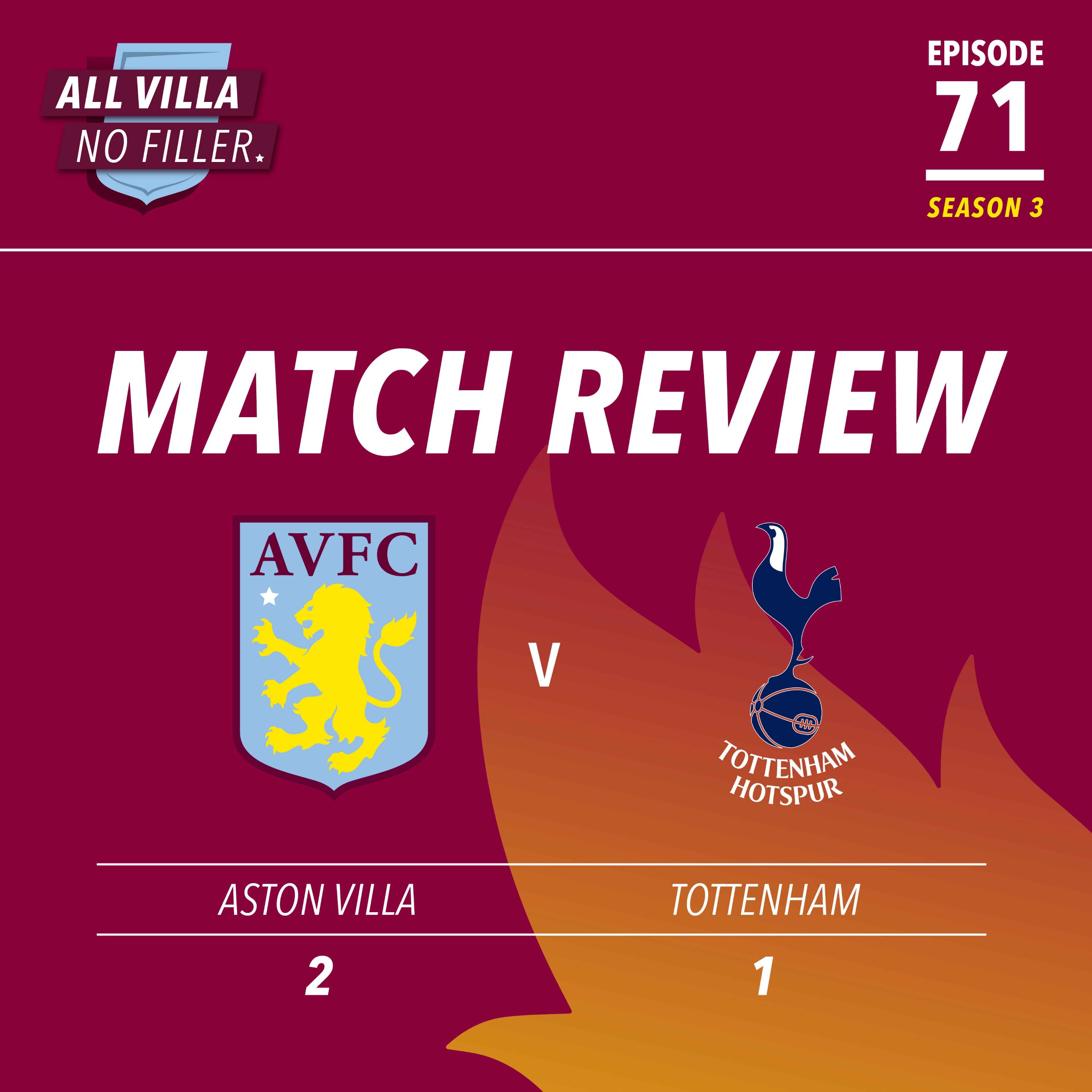 Match Review: Aston Villa Gain Huge 2-1 Win Over Spurs In Race For Europe episode artwork