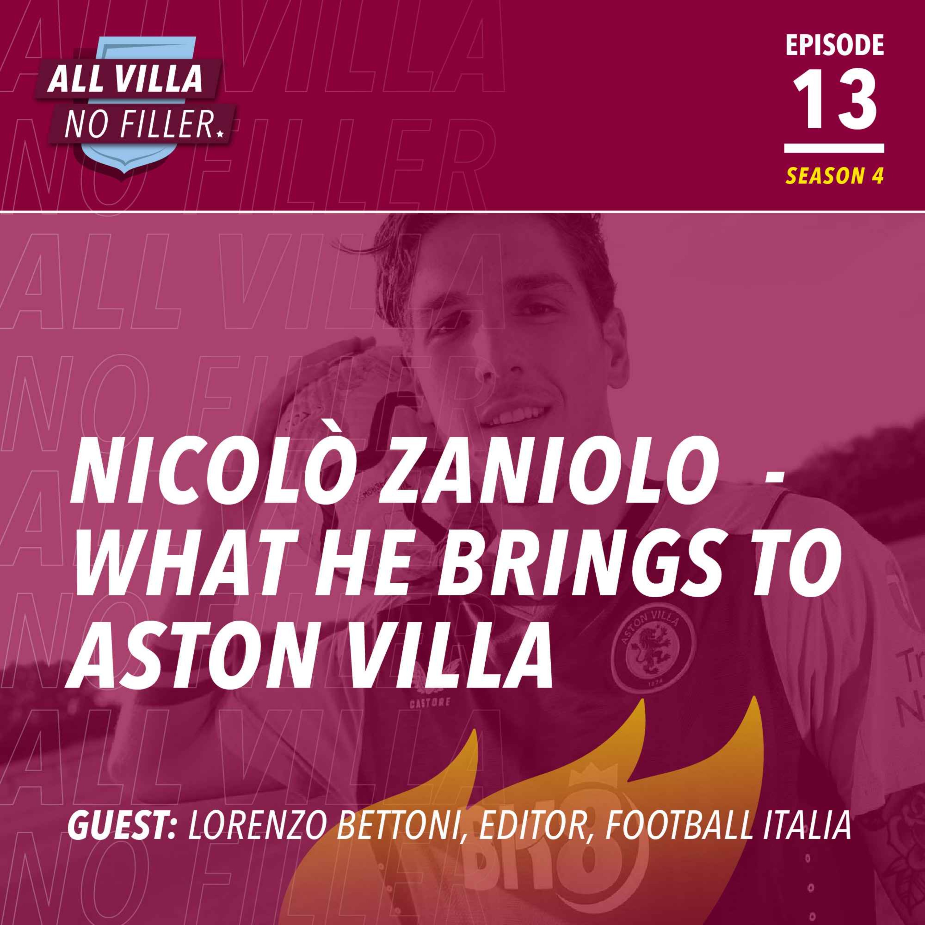Nicolò Zaniolo - What He Brings To Aston Villa / Guest: Lorenzo Bettoni, Football Italia