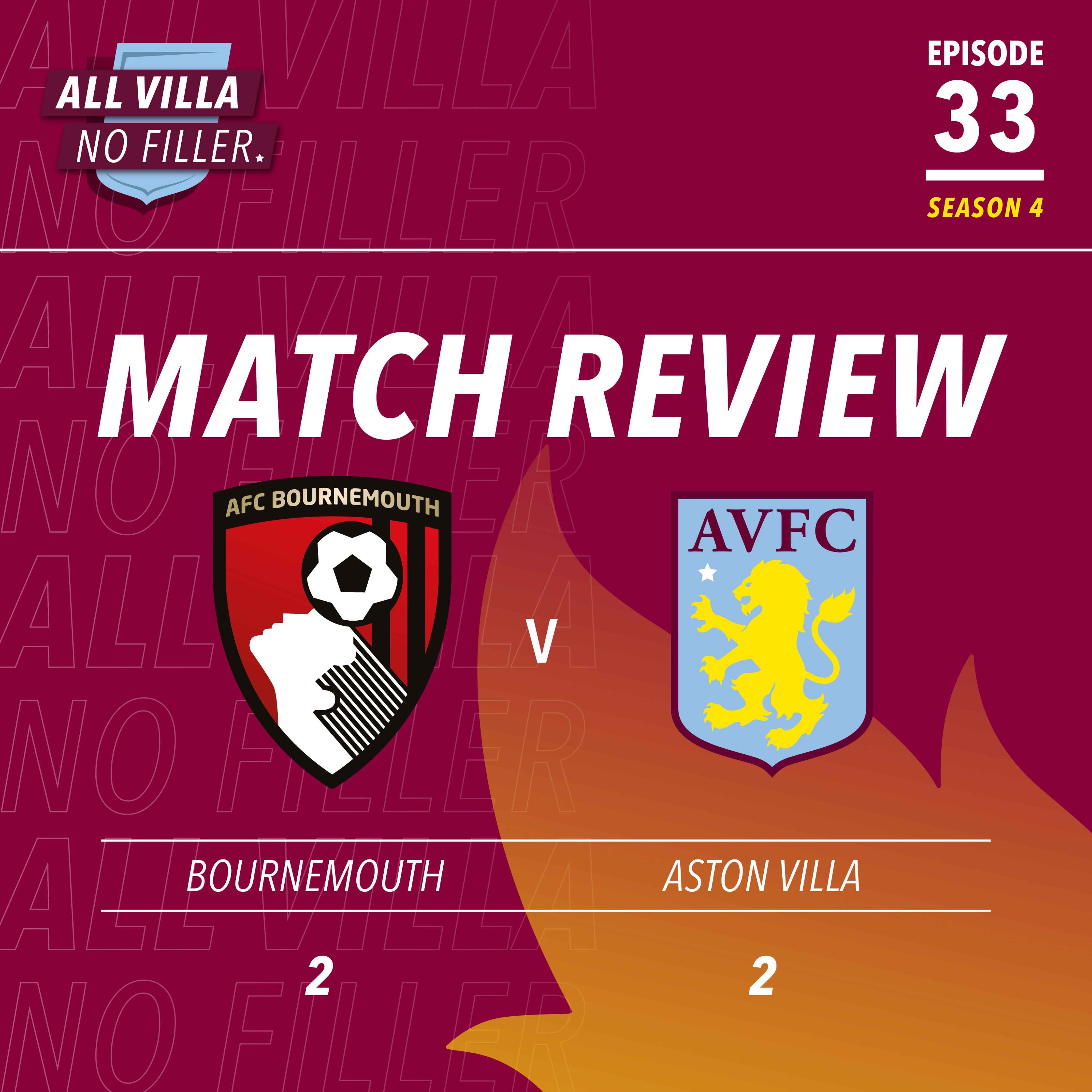 Match Review: Bournemouth 2 - 2 Aston Villa | Ollie Watkins Scores BRILLIANT Header / Emi Martinez Fantastic episode artwork