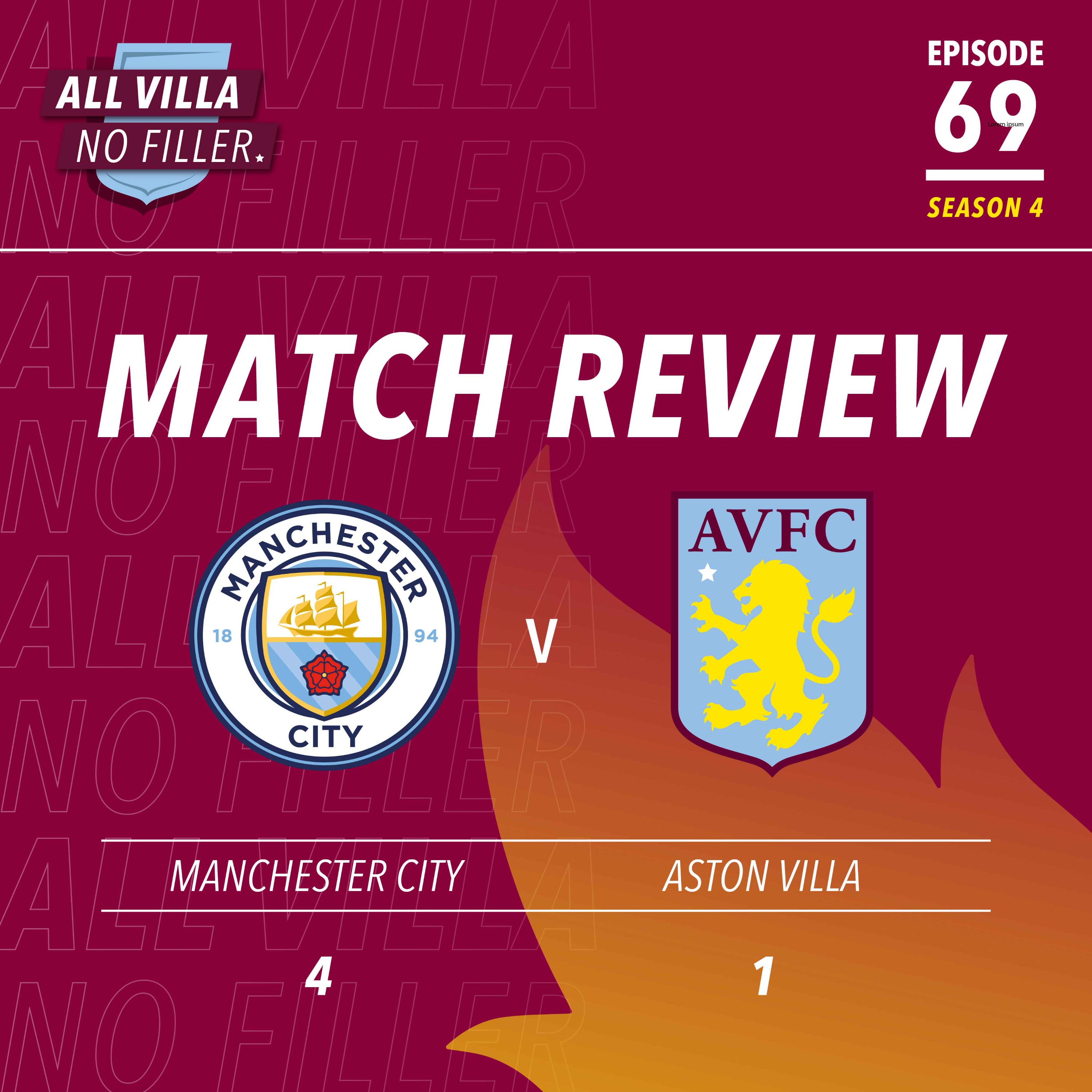 cover art for Match Review | Man City 4 - 1 Aston Villa | AVFC Second-String & Youngsters Give Hope In Difficult Task