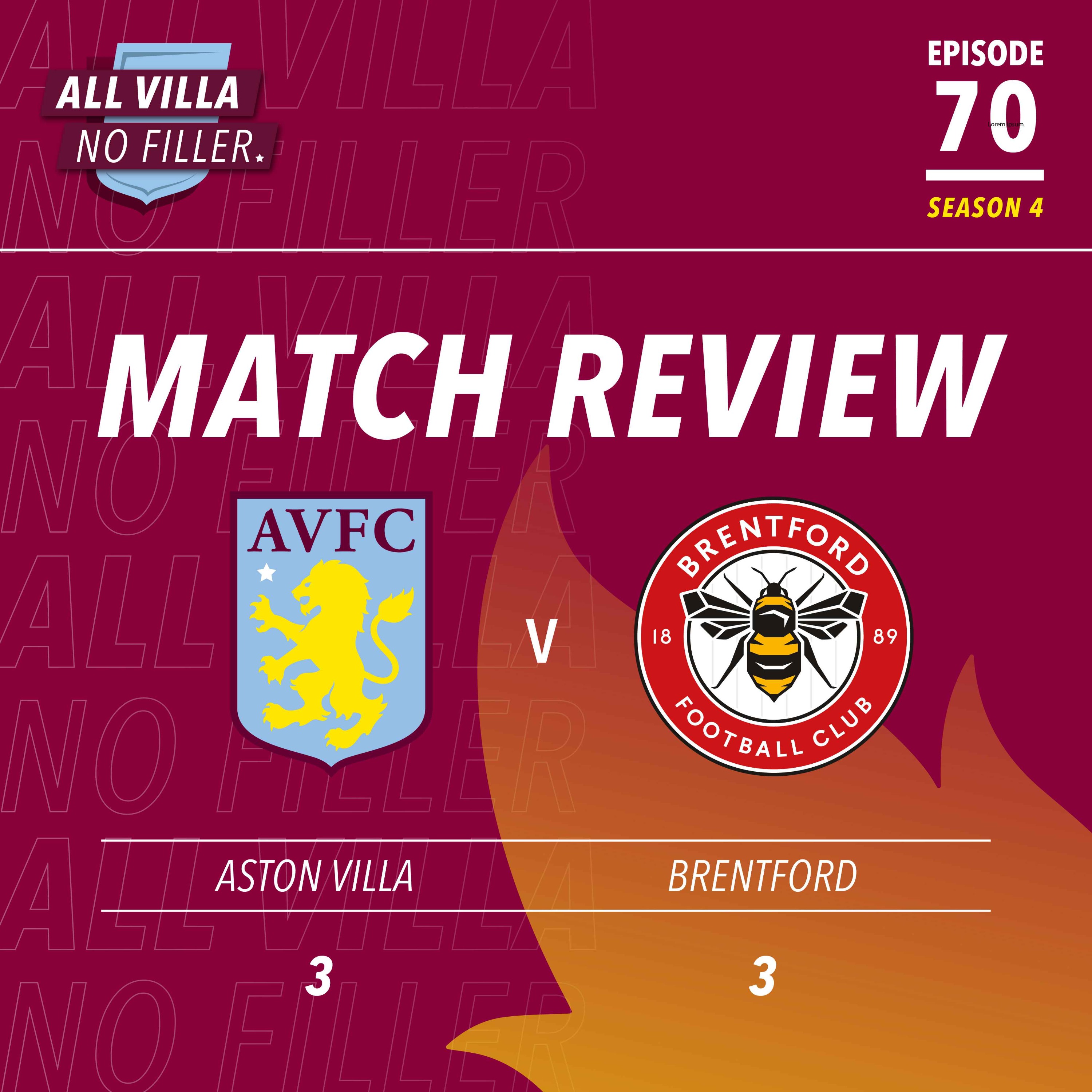 cover art for Match Review | Aston Villa 3 - 3 Brentford | Ten Minutes of MADNESS / Ollie Watkins To The Rescue