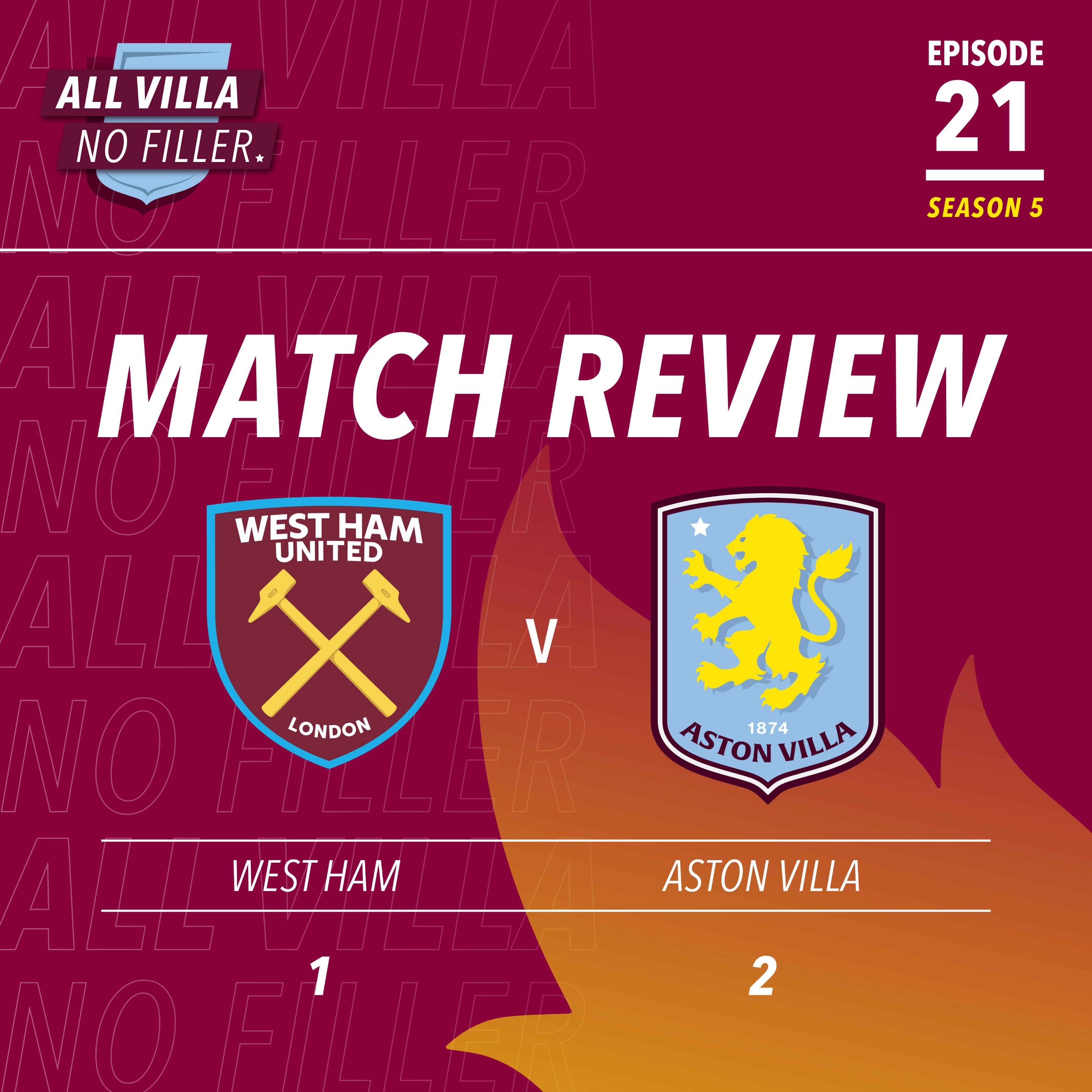 BIG MATCH REVIEW & SPICY QUESTION! West Ham 1 - 2 Aston Villa | What Position Do AVFC Still Need To Strengthen? episode artwork