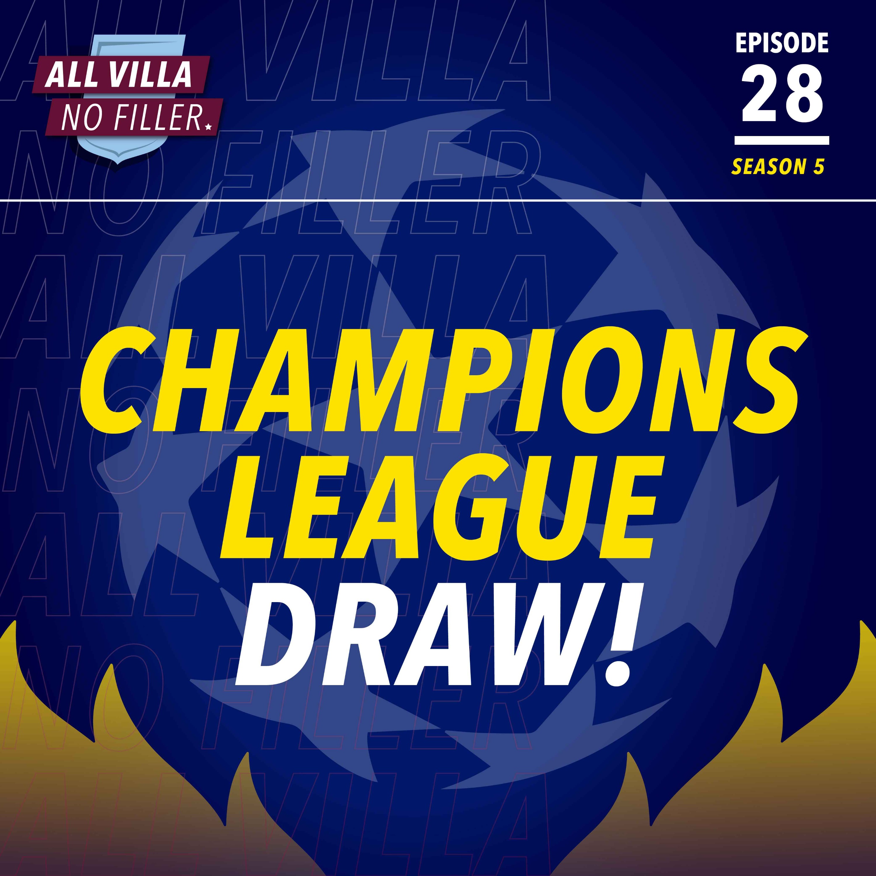 CHAMPIONS LEAGUE DRAW LIVE! Aston Villa Draw Bayern Munich & Juventus! Celtic Battle Ahead! EPIC Games Await!