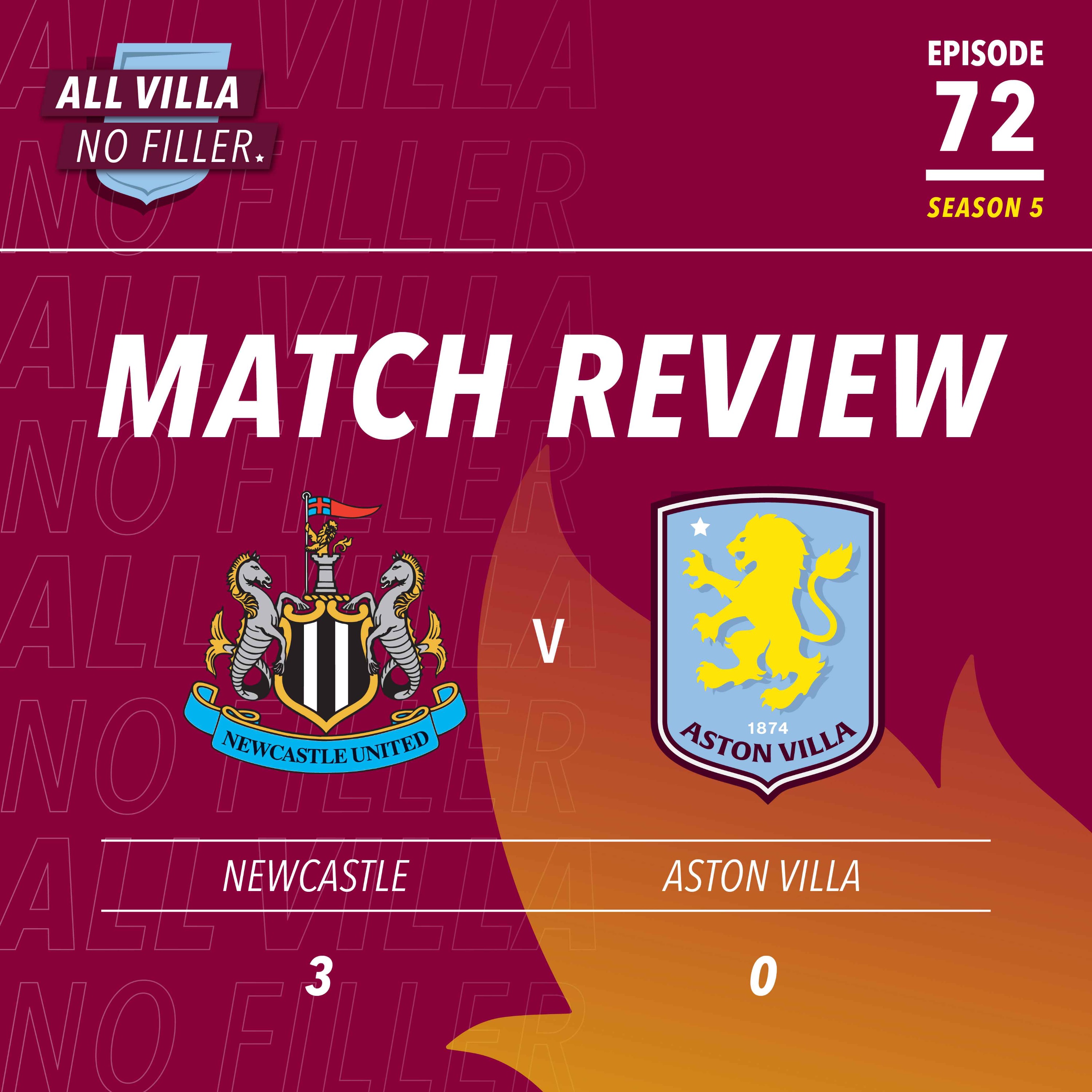 INSTANT REACTION! Newcastle 3 - 0 Aston Villa | Shambolic Red Card Kills Game episode artwork