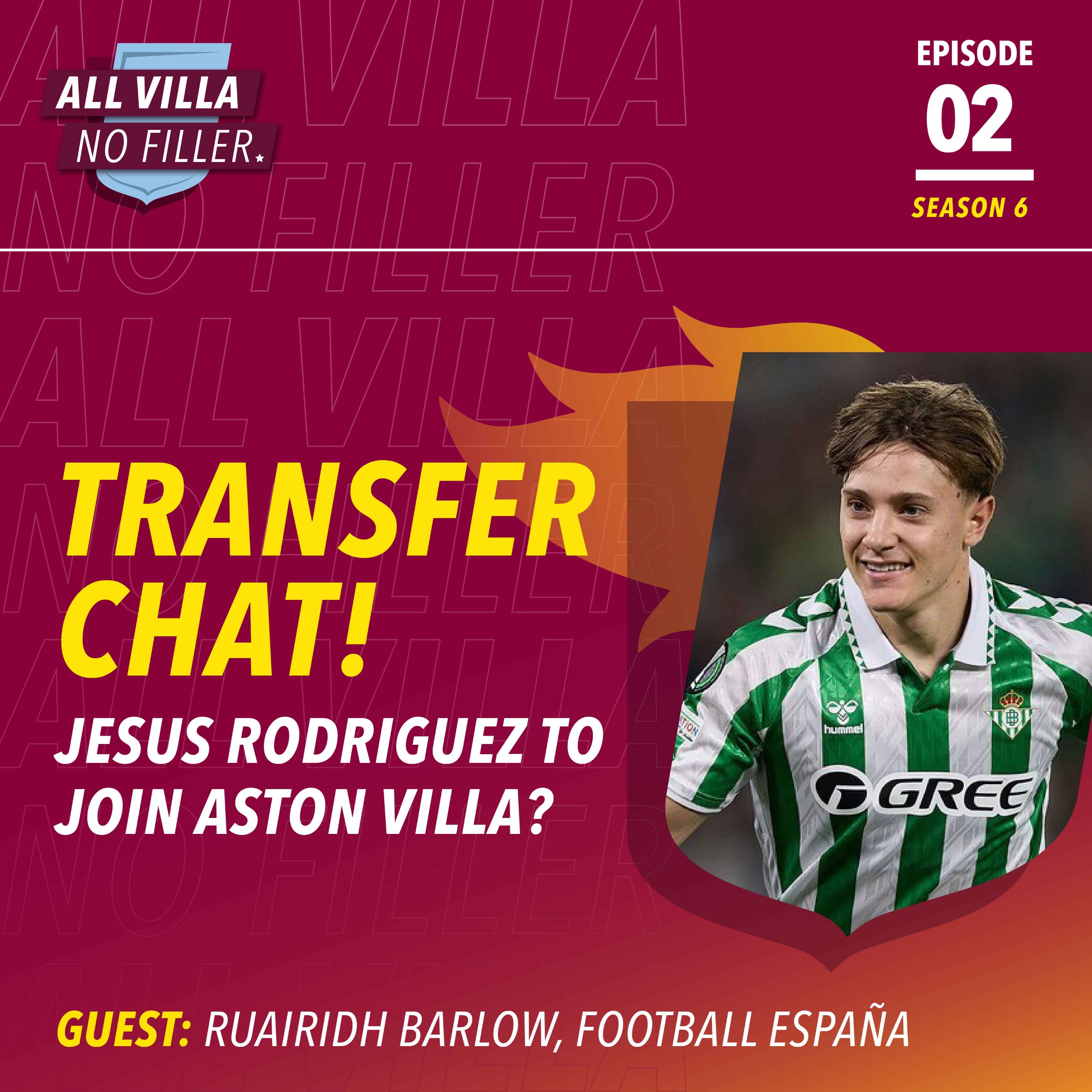 TRANSFER NEWS! Aston Villa Want Betis Star Jesus Rodriguez? Guest: Ruairidh Barlow, Football España