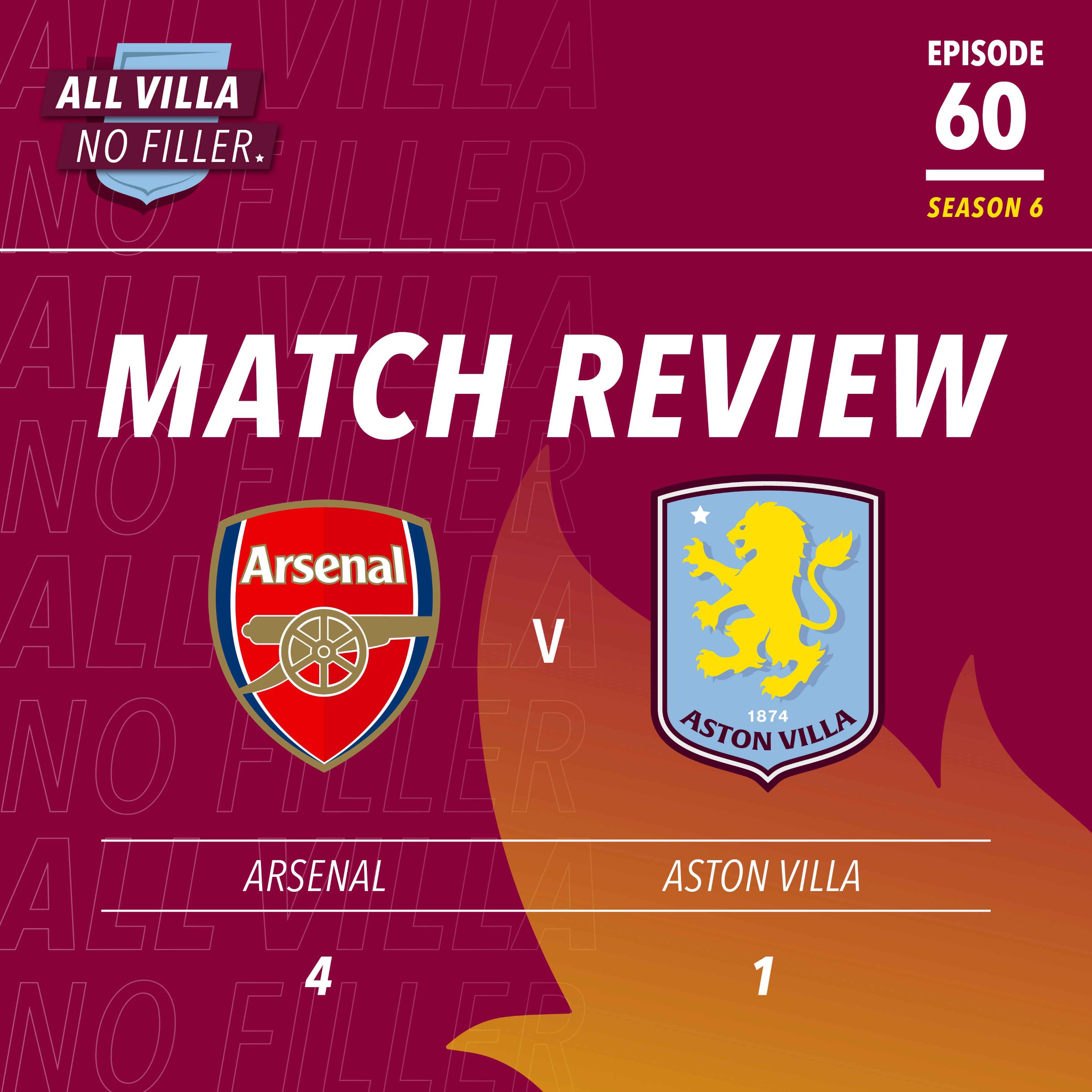 BIG MATCH REVIEW! ARSENAL 4 - 1 ASTON VILLA | DEPLETED VILLA SEE WINNING RUN END