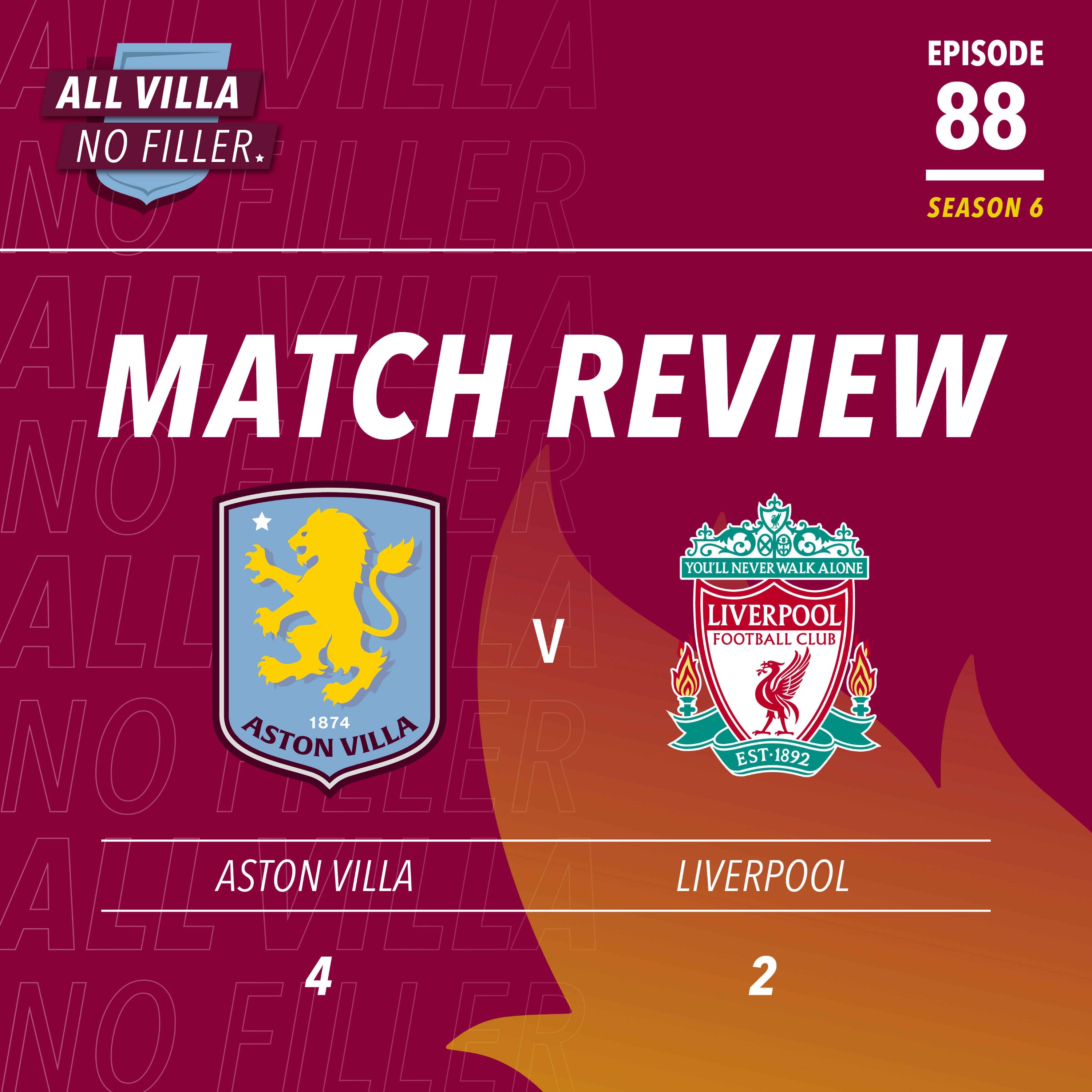 BIG MATCH REVIEW! ASTON VILLA 4 - 2 LIVERPOOL | UNAI EMERY DOES IT AGAIN! CHAMPIONS LEAGUE!