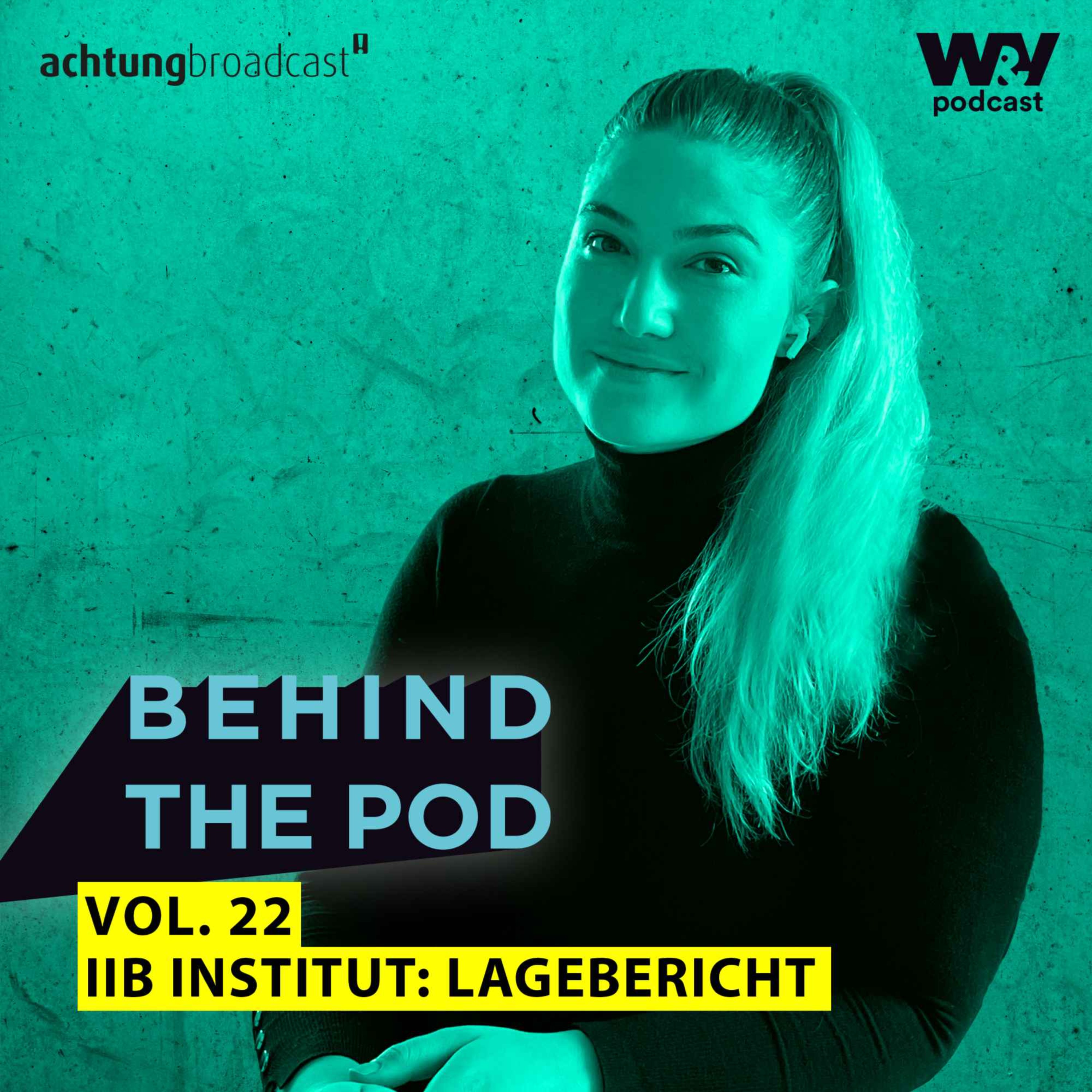 Behind the pod