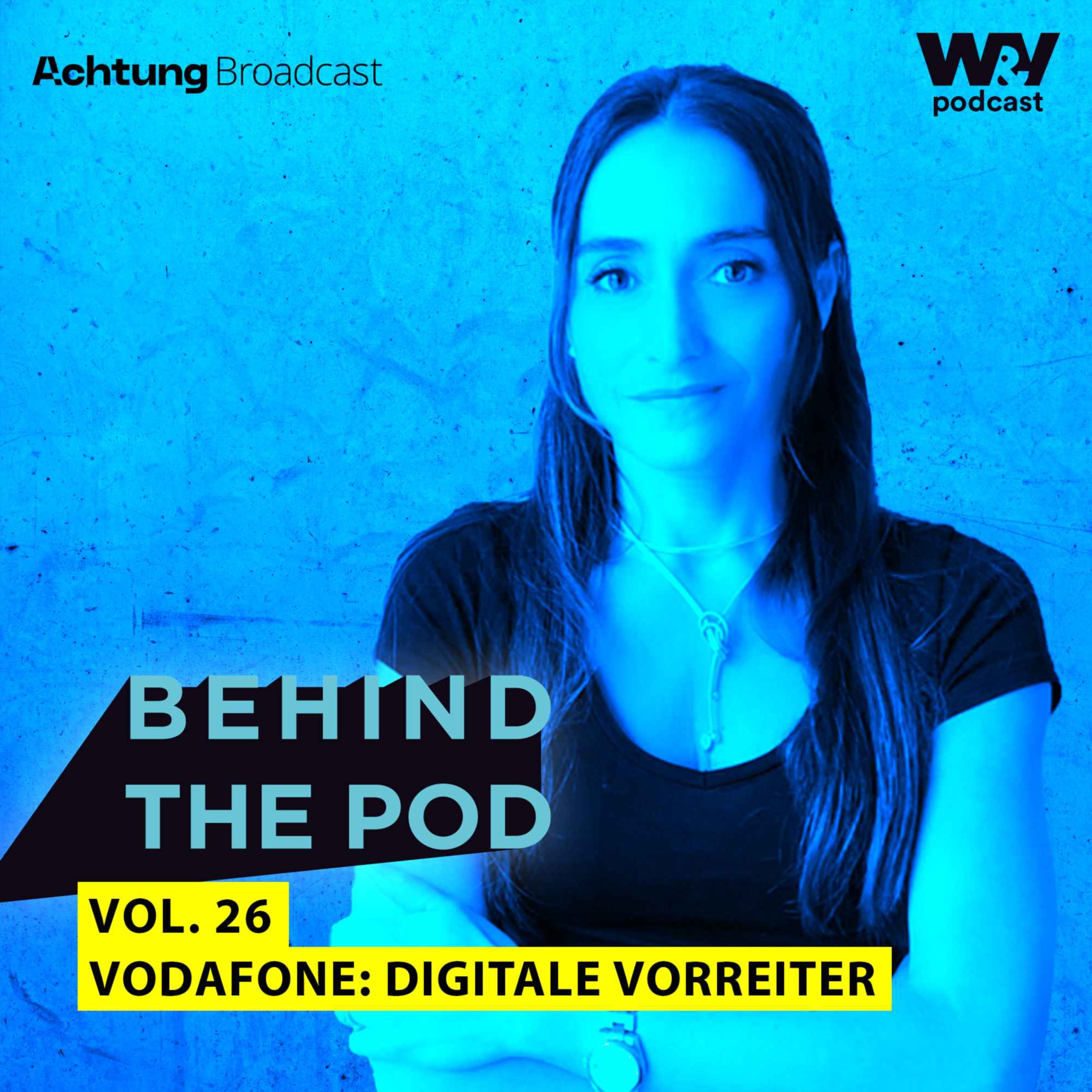 Behind the pod