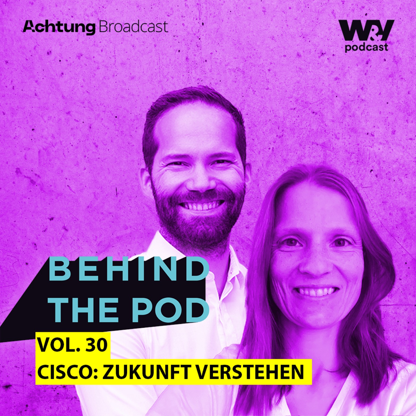 Behind the pod