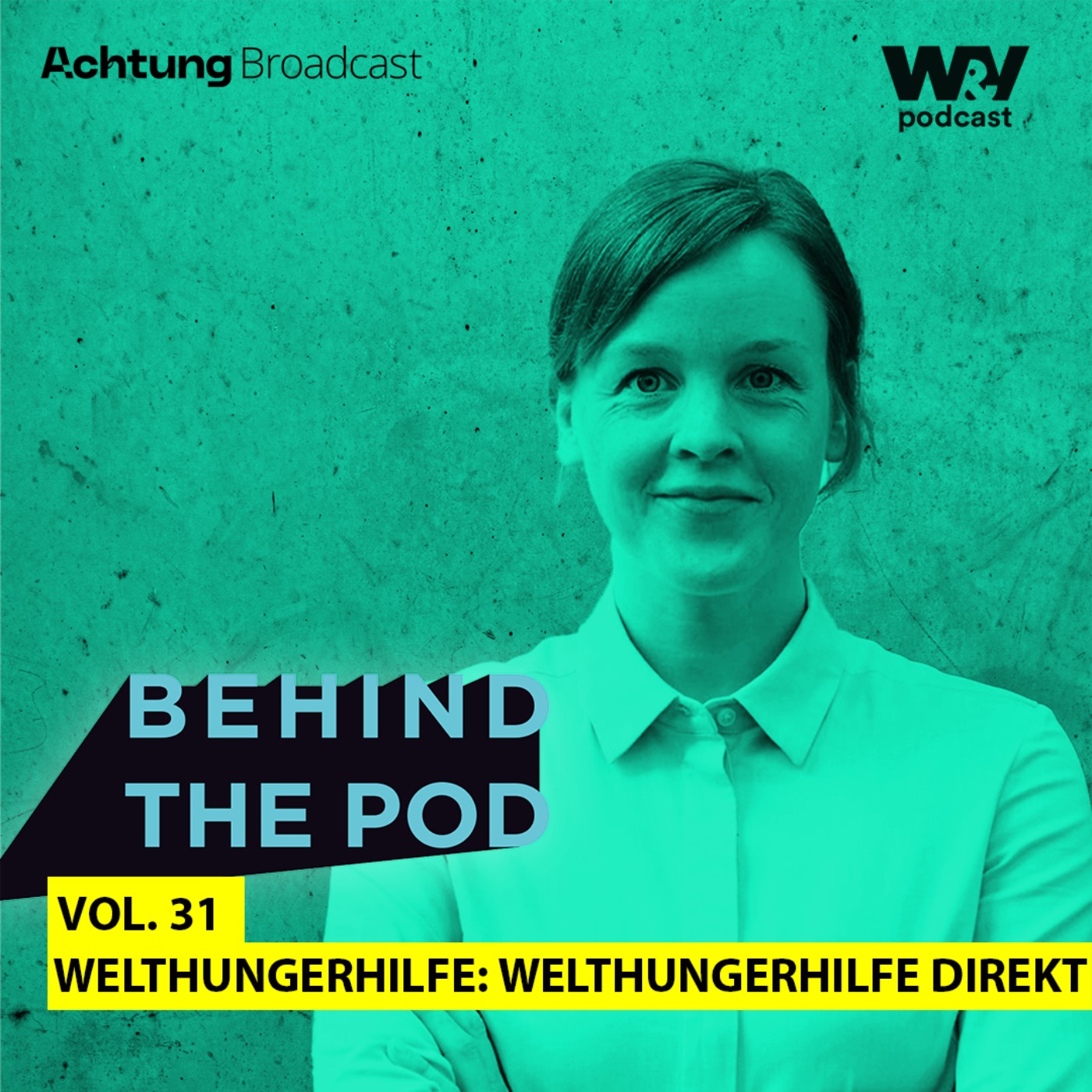 Behind the pod