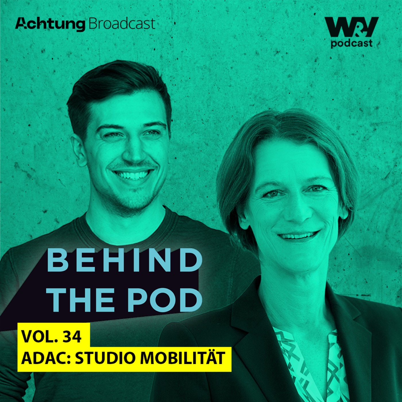 Behind the pod