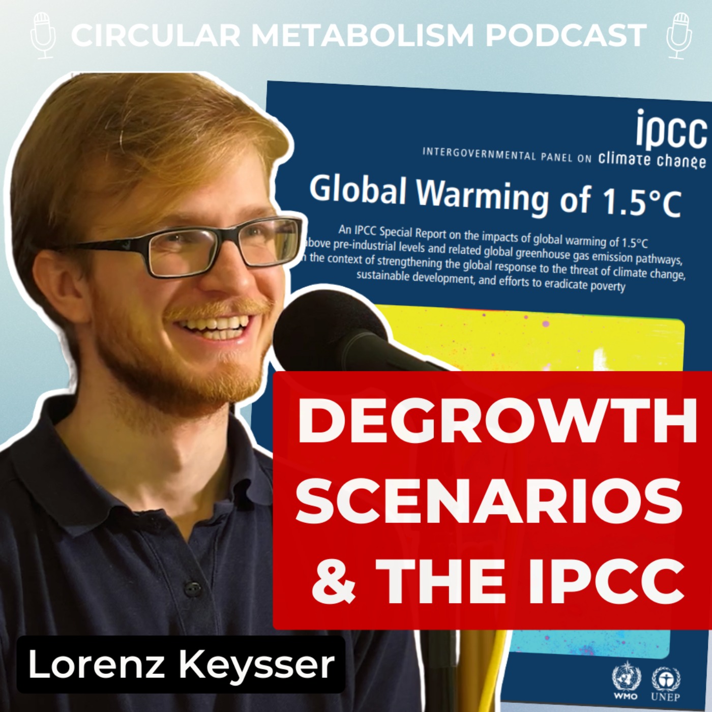 cover art for How Degrowth can keep us under 1.5°C (Podcast with Lorenz Keysser)
