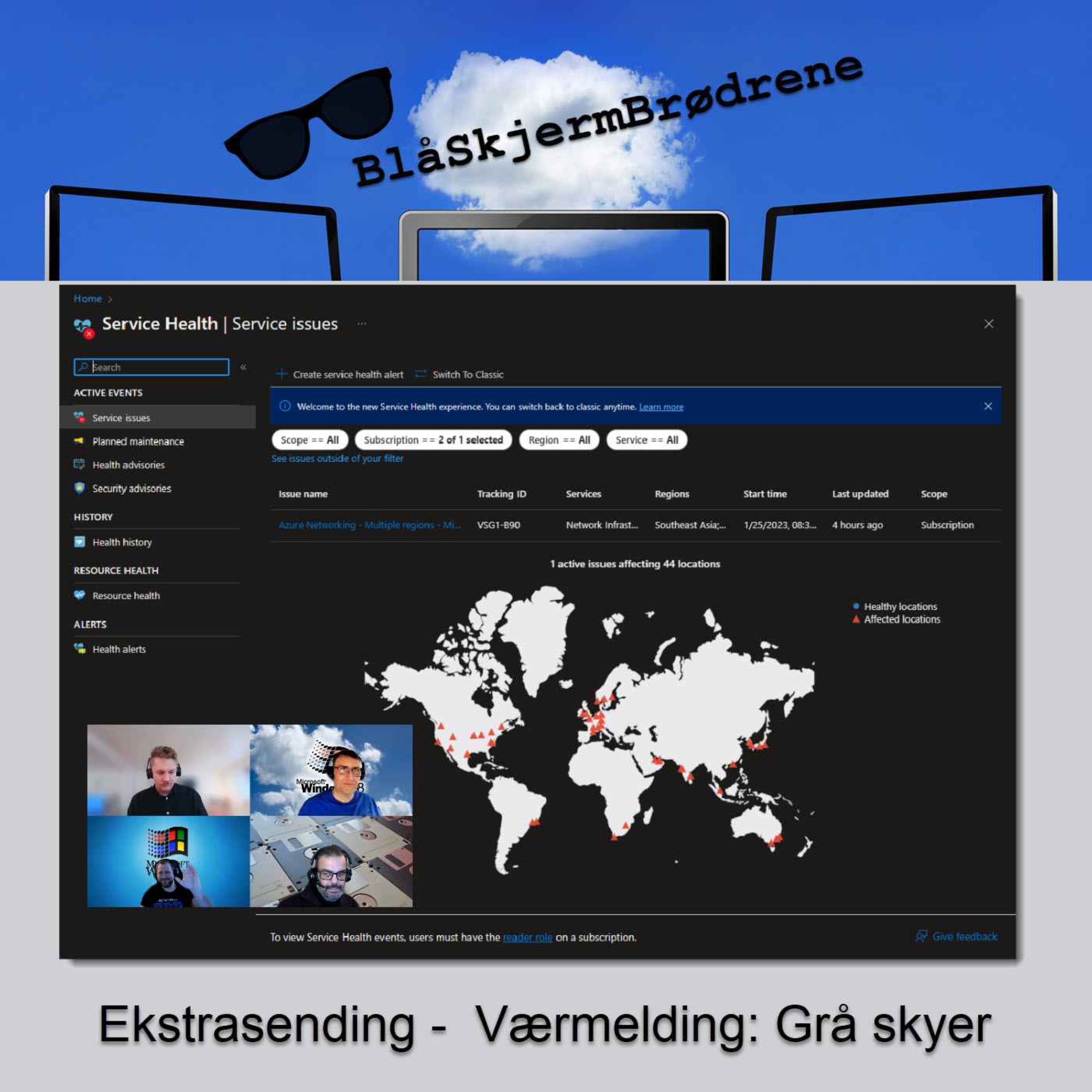 cover art for Ekstrasending - Værmelding: Grå skyer