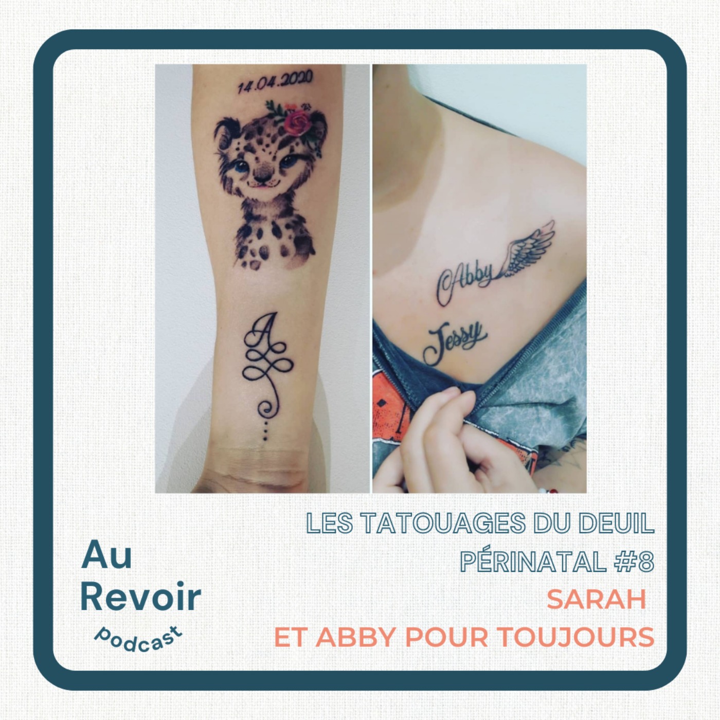 Les tatouages du deuil périnatal #8 Sarah et Abby pour toujours