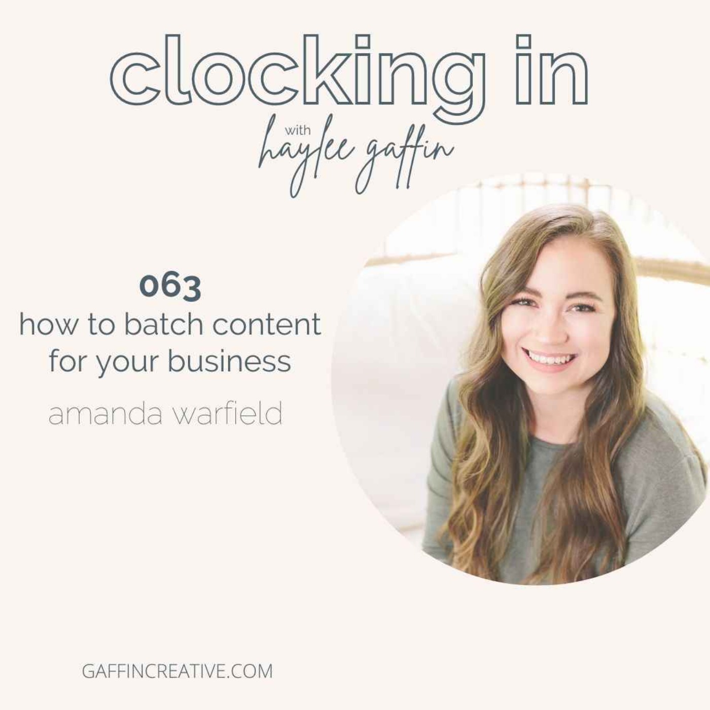 063: How to Batch Content for Your Business with Amanda Warfield