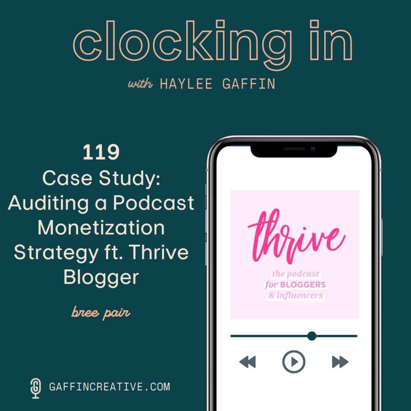 cover art for 119: Case Study: Auditing a Podcast Monetization Strategy ft. Thrive Blogger 