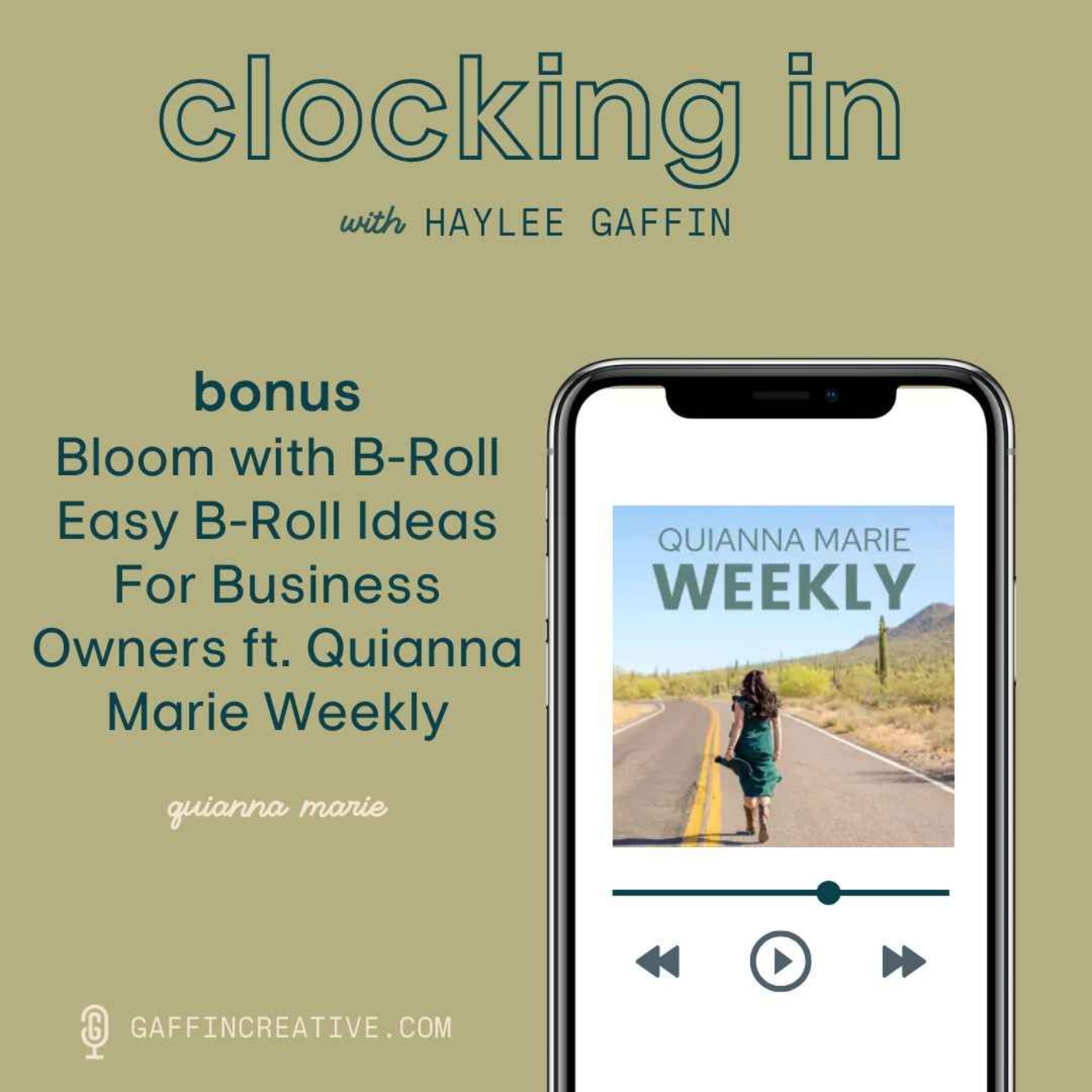 Clocking In with Haylee Gaffin - Podcast about Podcasting for Podcasters