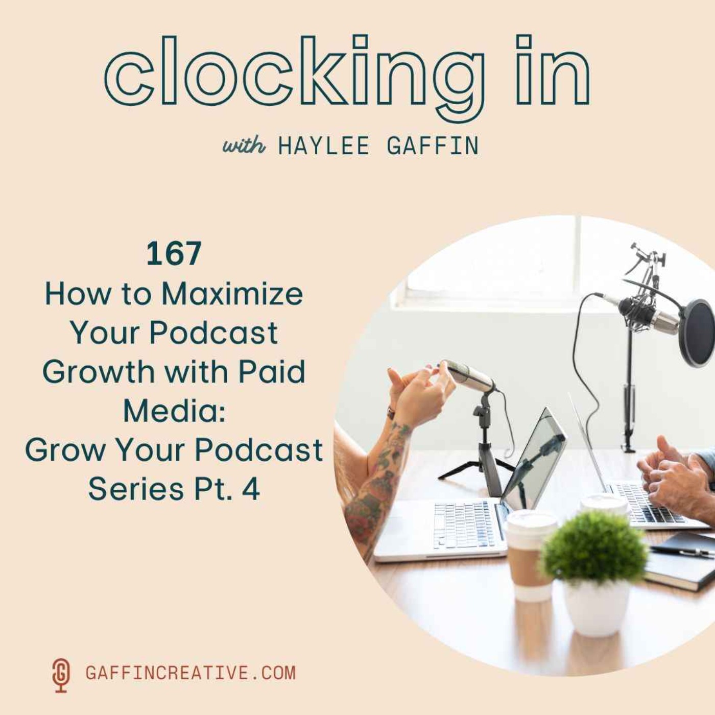 Clocking In with Haylee Gaffin - Podcast about Podcasting for Podcasters