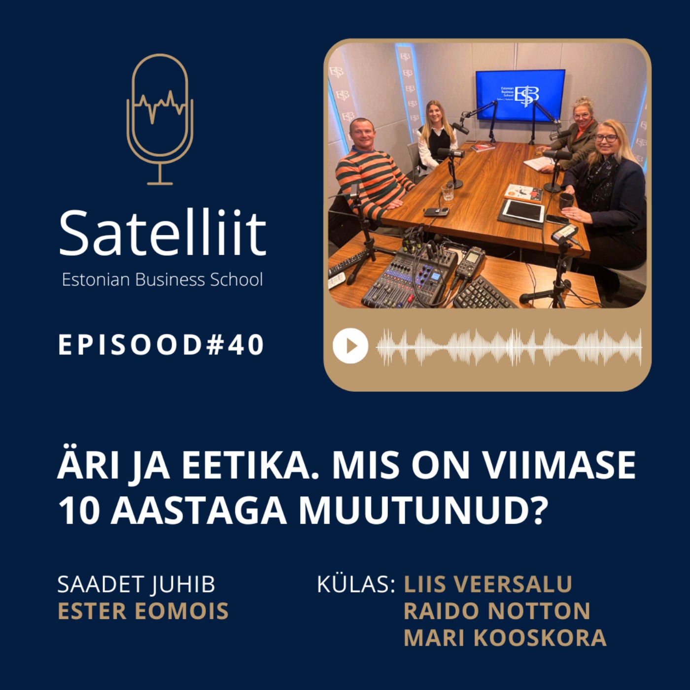 Satelliit #40 Äri ja eetika. Mis on viimase 10 aastaga muutunud? episode artwork