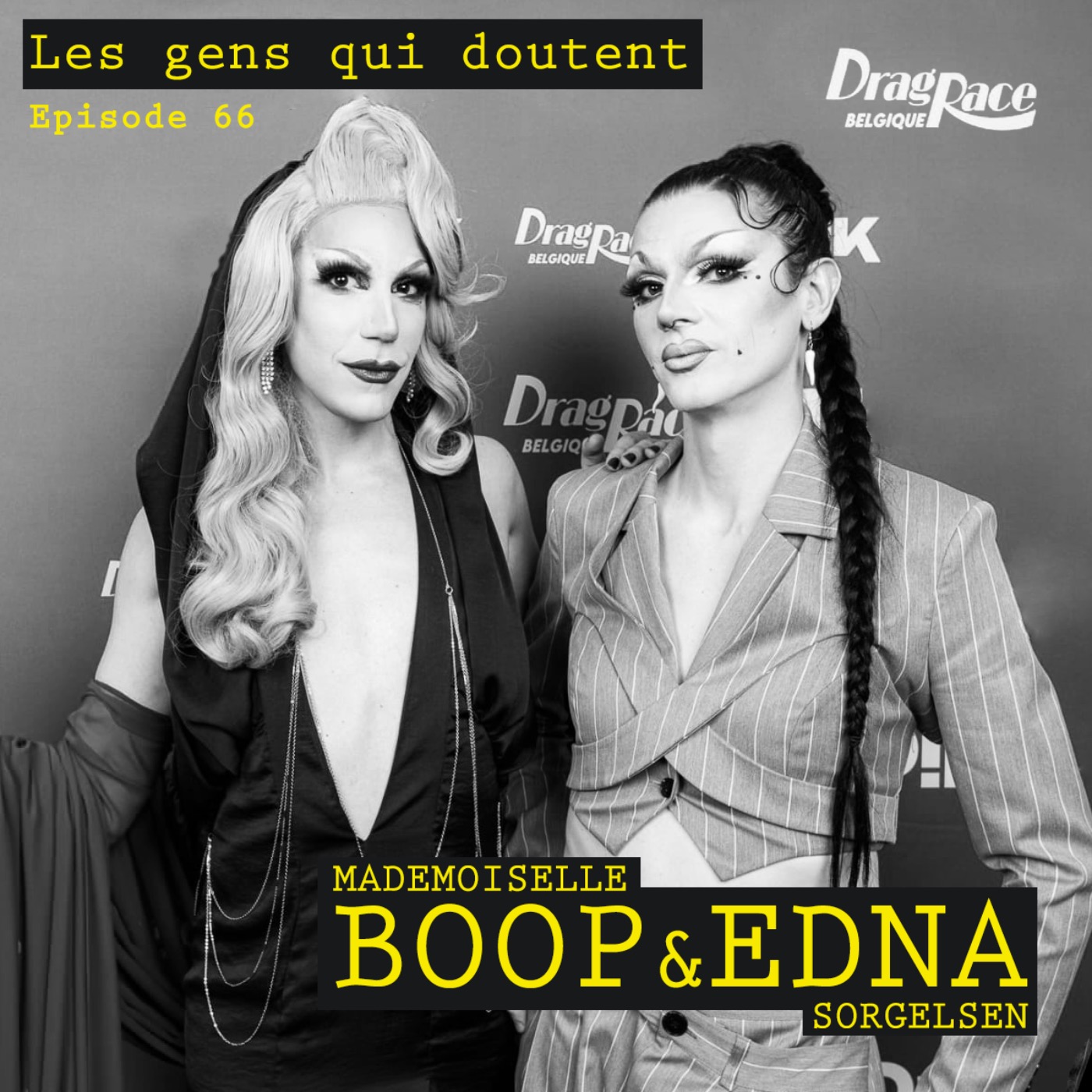 Mademoiselle Boop et Edna Sorgelsen (Drag Race Belgique)