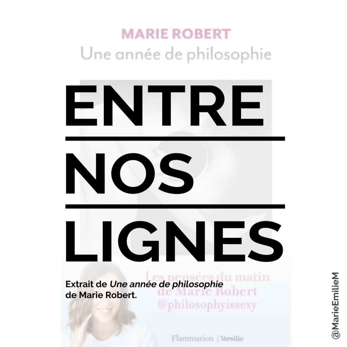 Marie Robert, Une année de philosophie