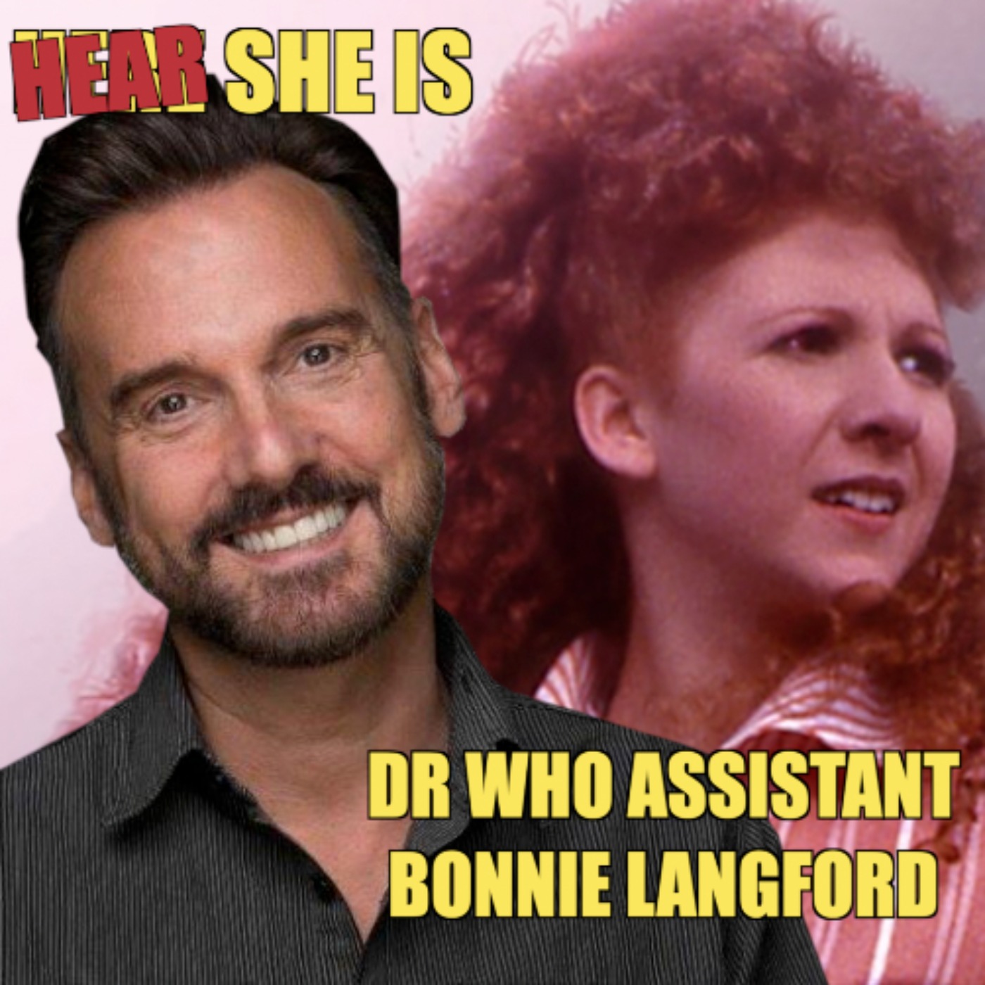 cover art for HEAR SHE IS / DR WHO / BONNIE LANGFORD