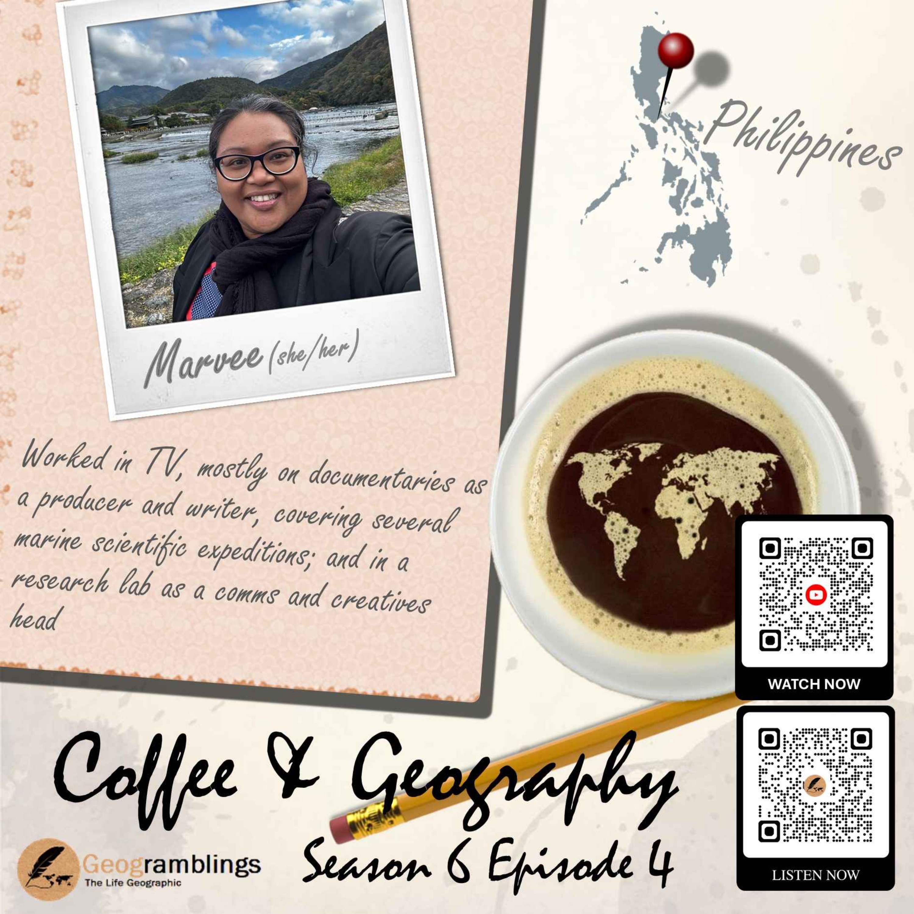 Coffee & Geography 6x04 Marvee Sambajon (Philippines)  episode artwork
