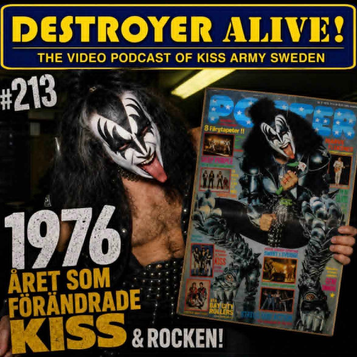 213. När KISS erövrade Sverige – kaoset, kulten och starten på en kärlekshistoria 1976 episode artwork